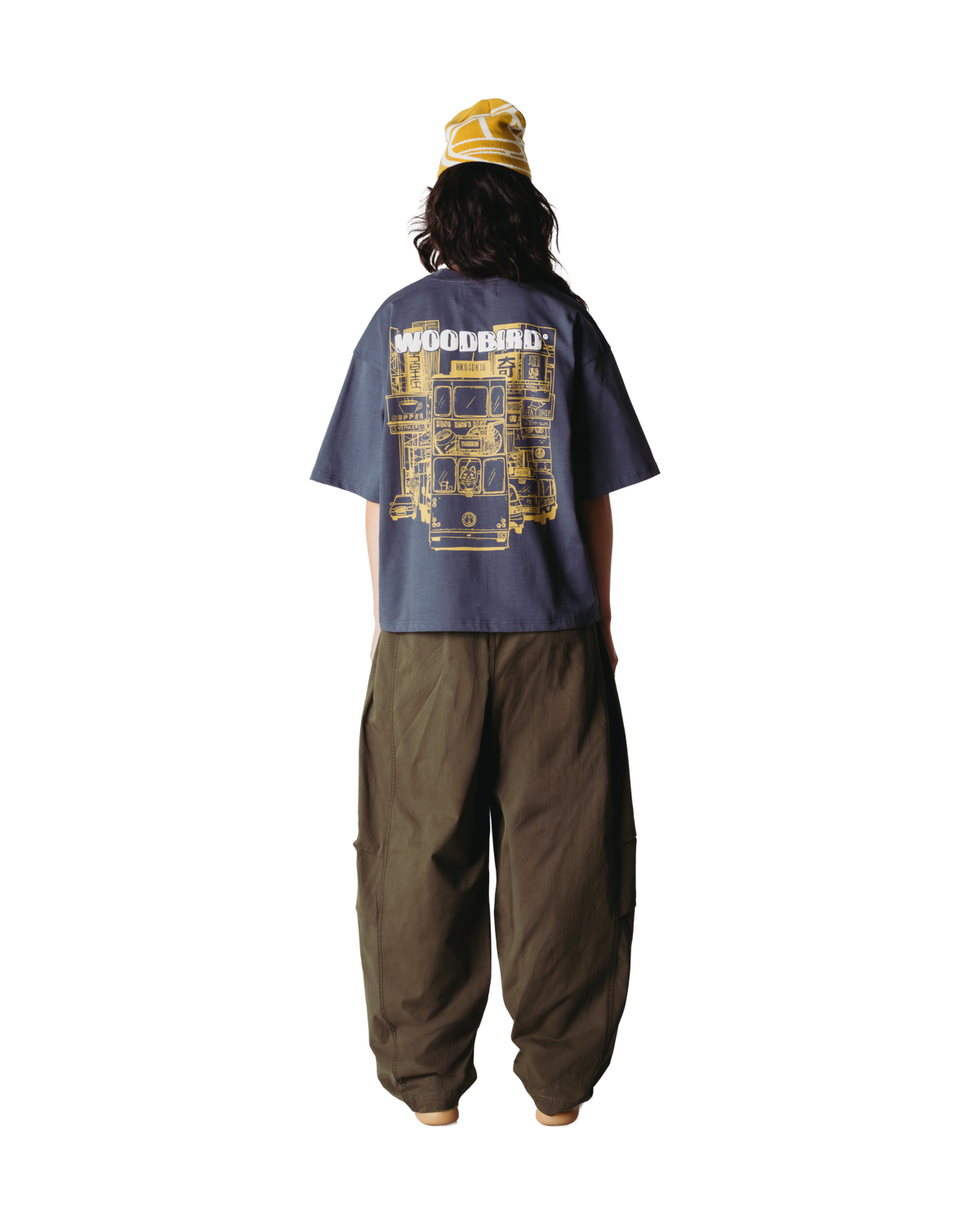 Woodbird Female WBJuno Tram Tee T-Shirts Slate Blue