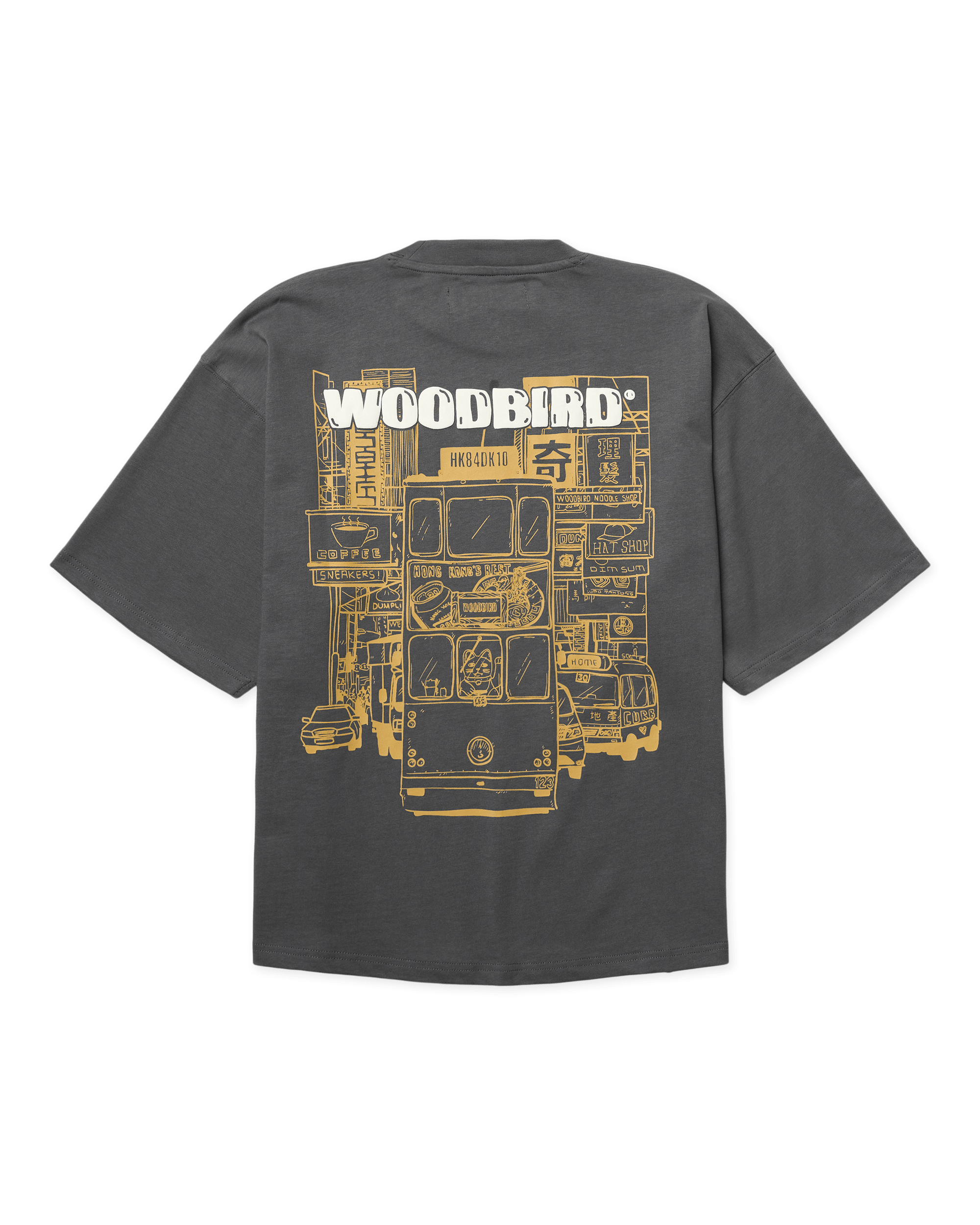 Woodbird Female WBJuno Tram Tee T-Shirts Slate Blue