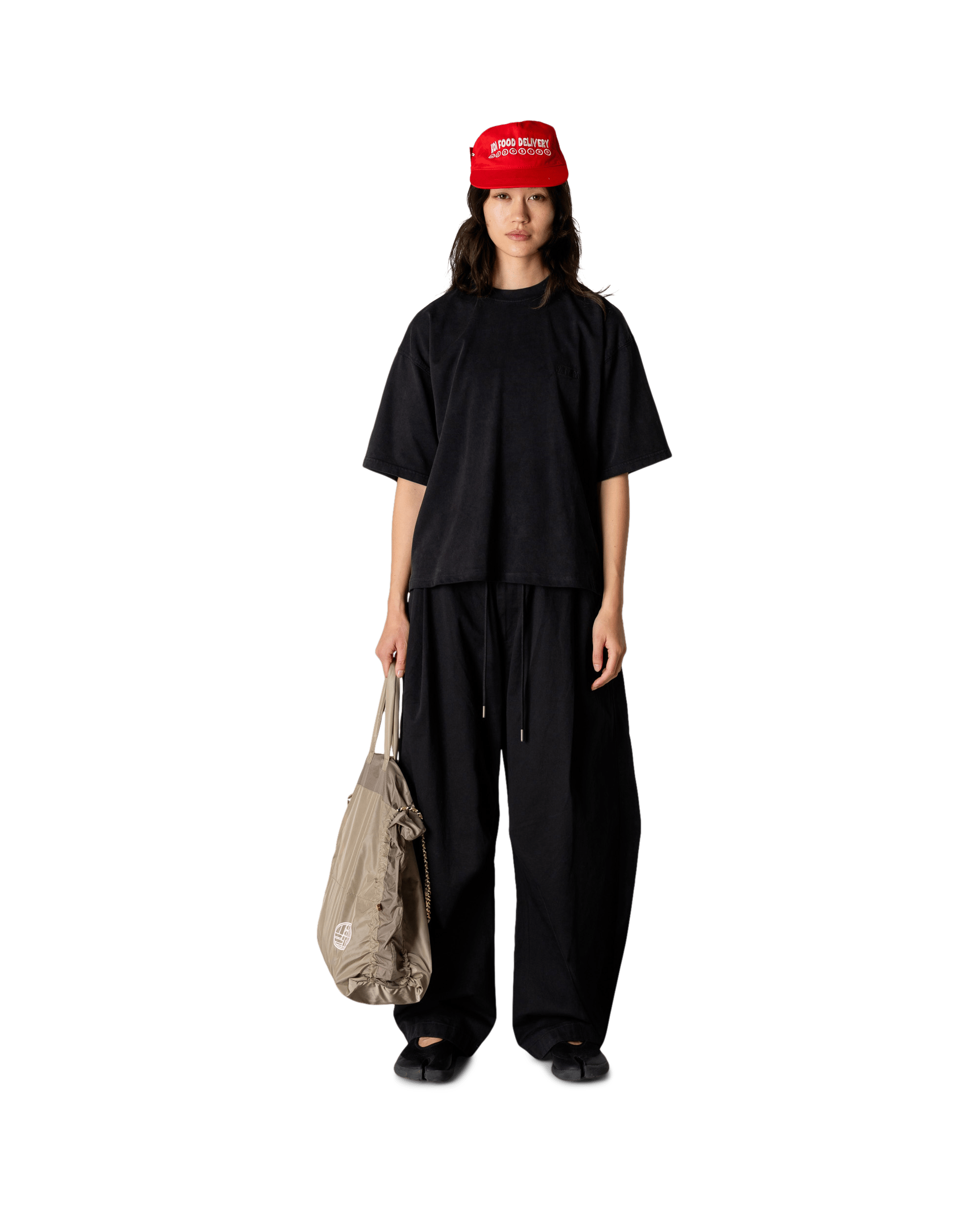 Woodbird Female WBJuno Warp Acid Tee T-Shirts Washed Black
