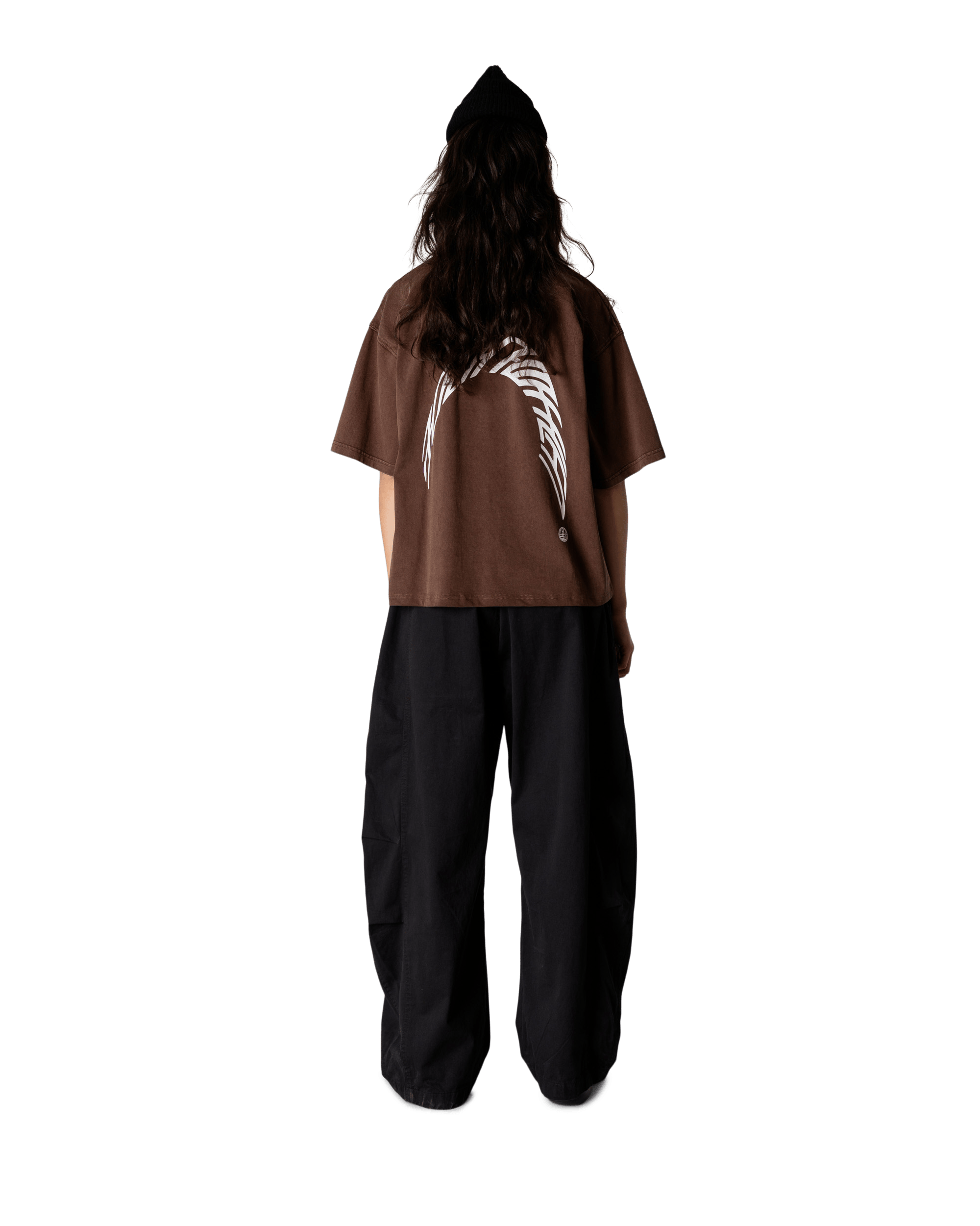 Woodbird Female WBJuno Warp Acid Tee T-Shirts Washed Brown