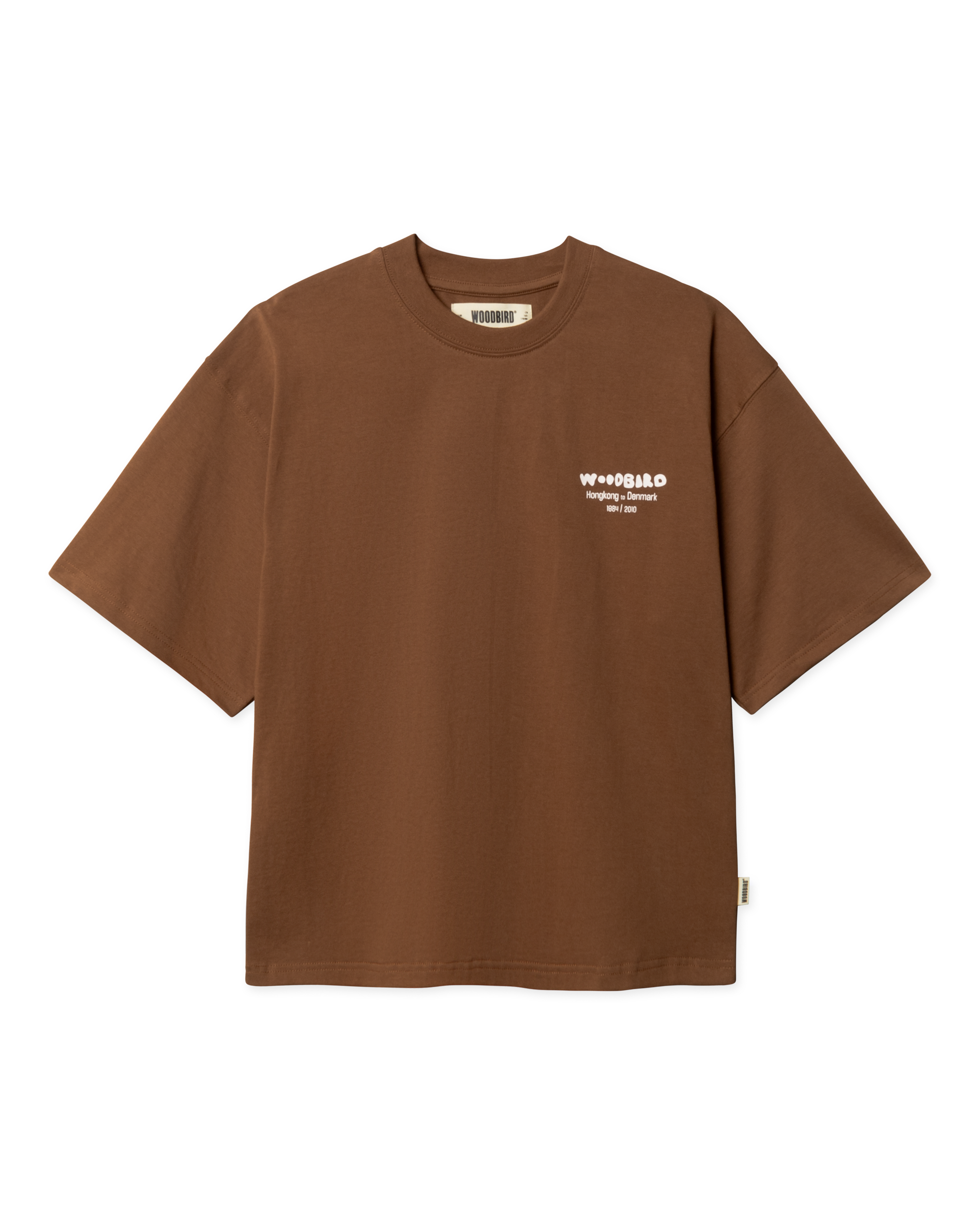 Woodbird Female WBJuno Wok Tee T-Shirts Mid Brown