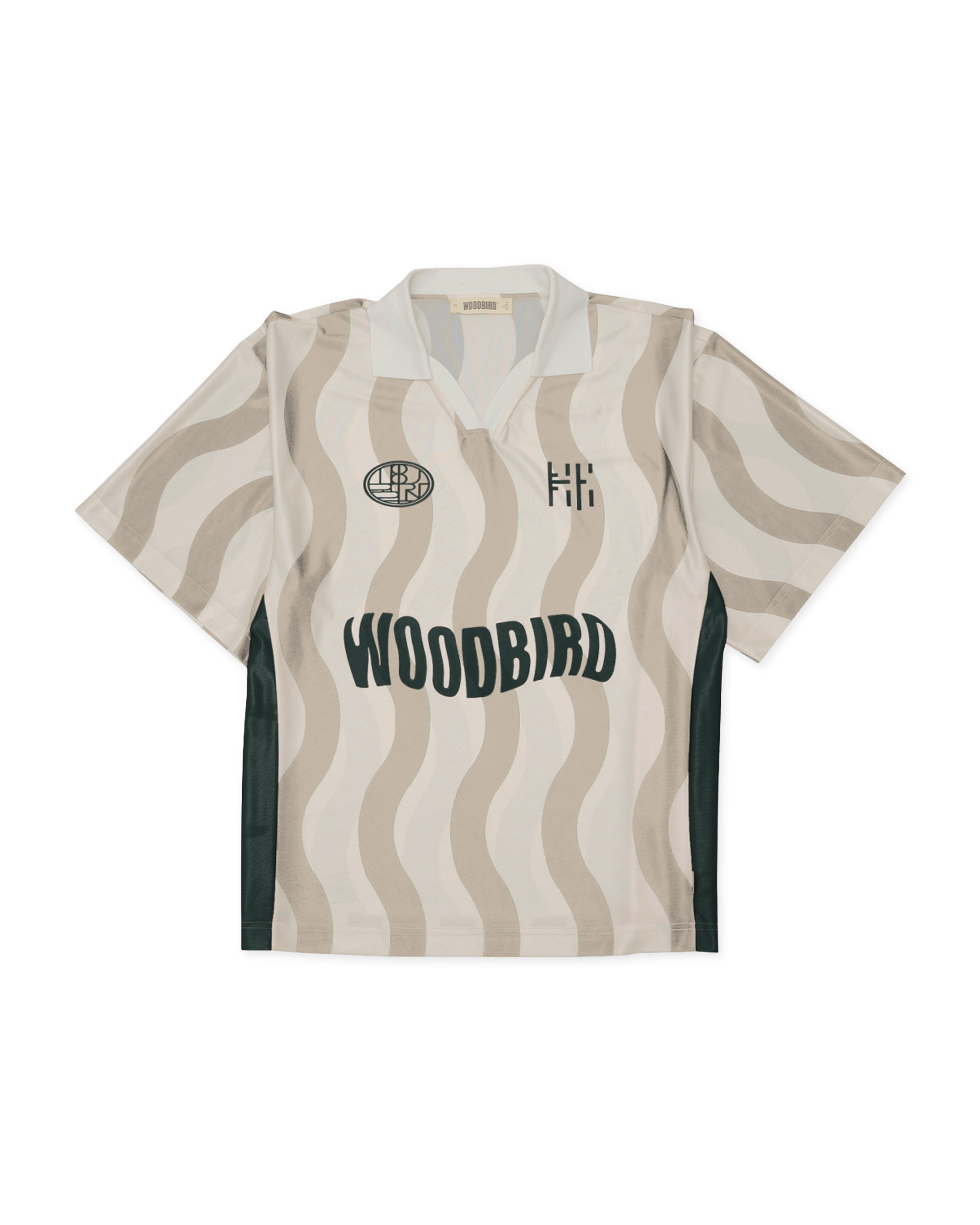 Woodbird WBKai SS Wave Polo T-Shirts Stone