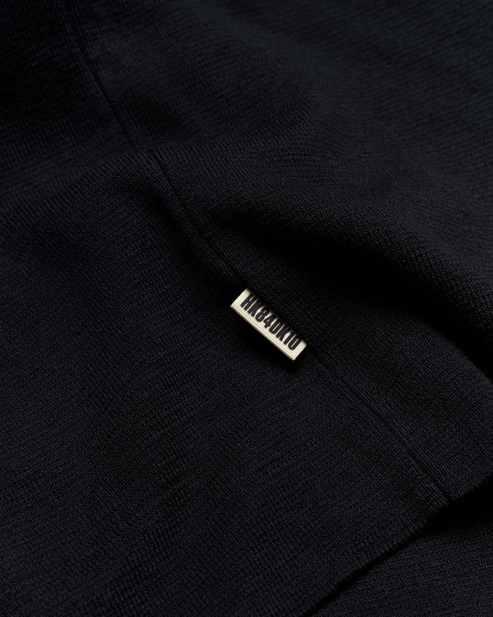 Woodbird Female WBKimchi SS 1/2 Zip Knits Black