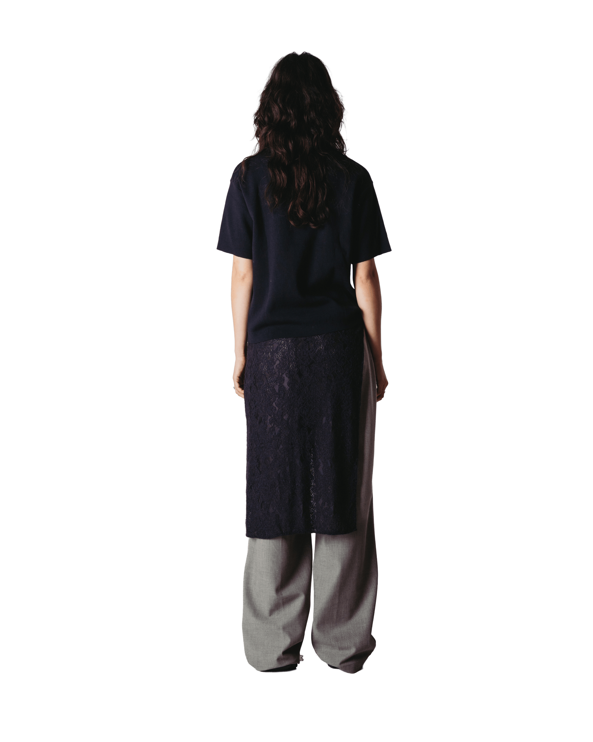 Woodbird Female WBKimchi SS 1/2 Zip Knits Black