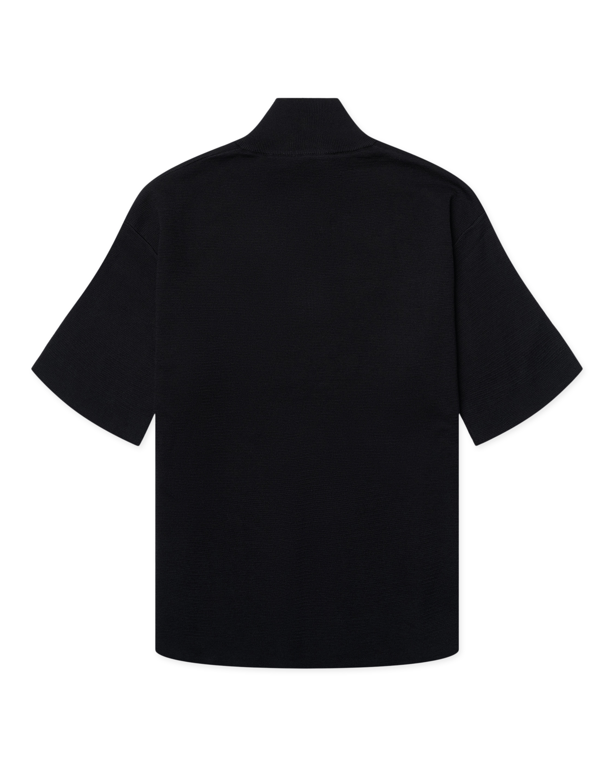Woodbird Female WBKimchi SS 1/2 Zip Knits Black