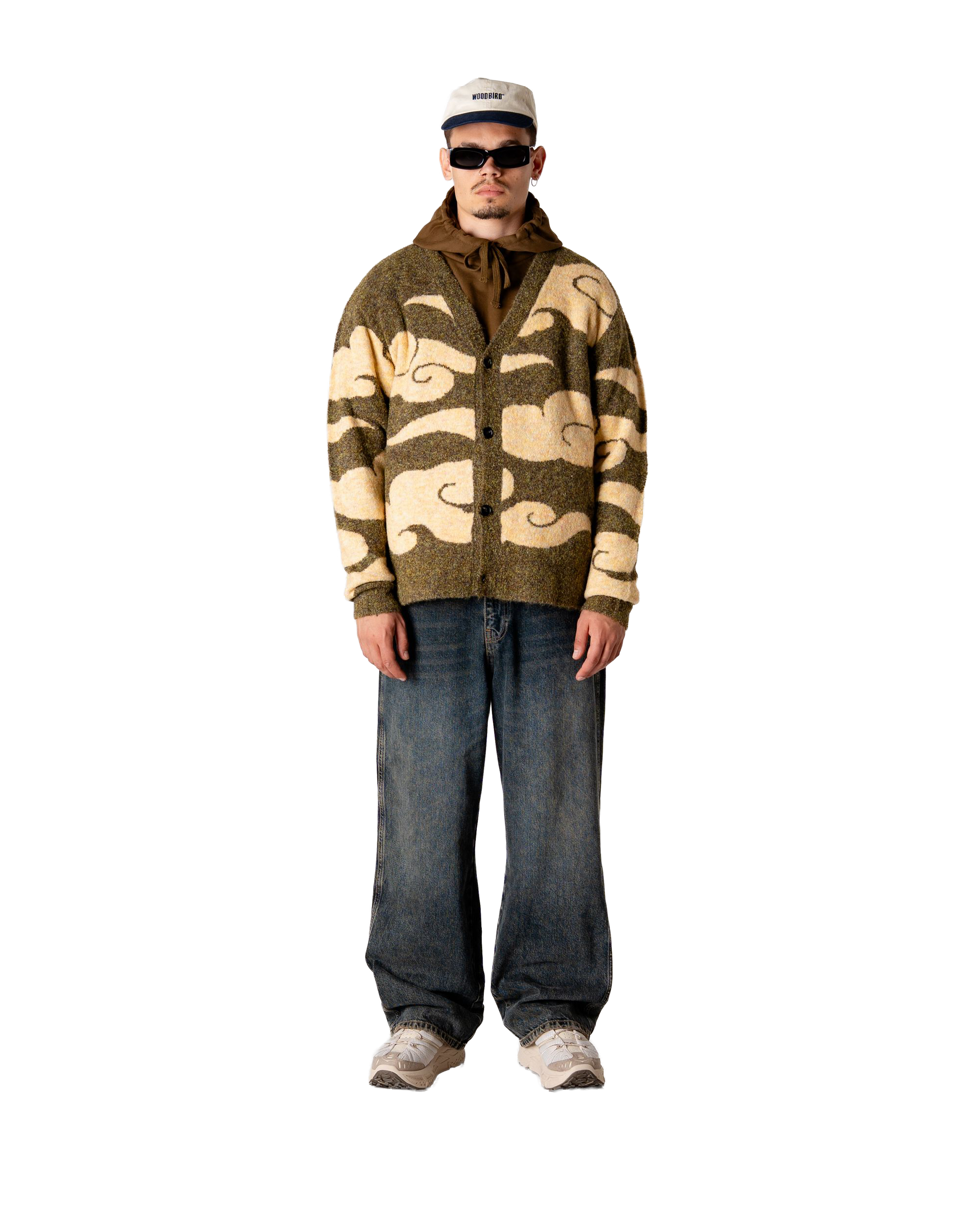 Woodbird WBKoon Cloud Cardigan Knits Dark Green