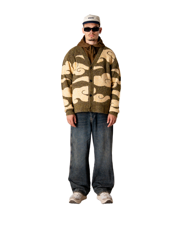 Woodbird WBKoon Cloud Cardigan Knits Dark Green