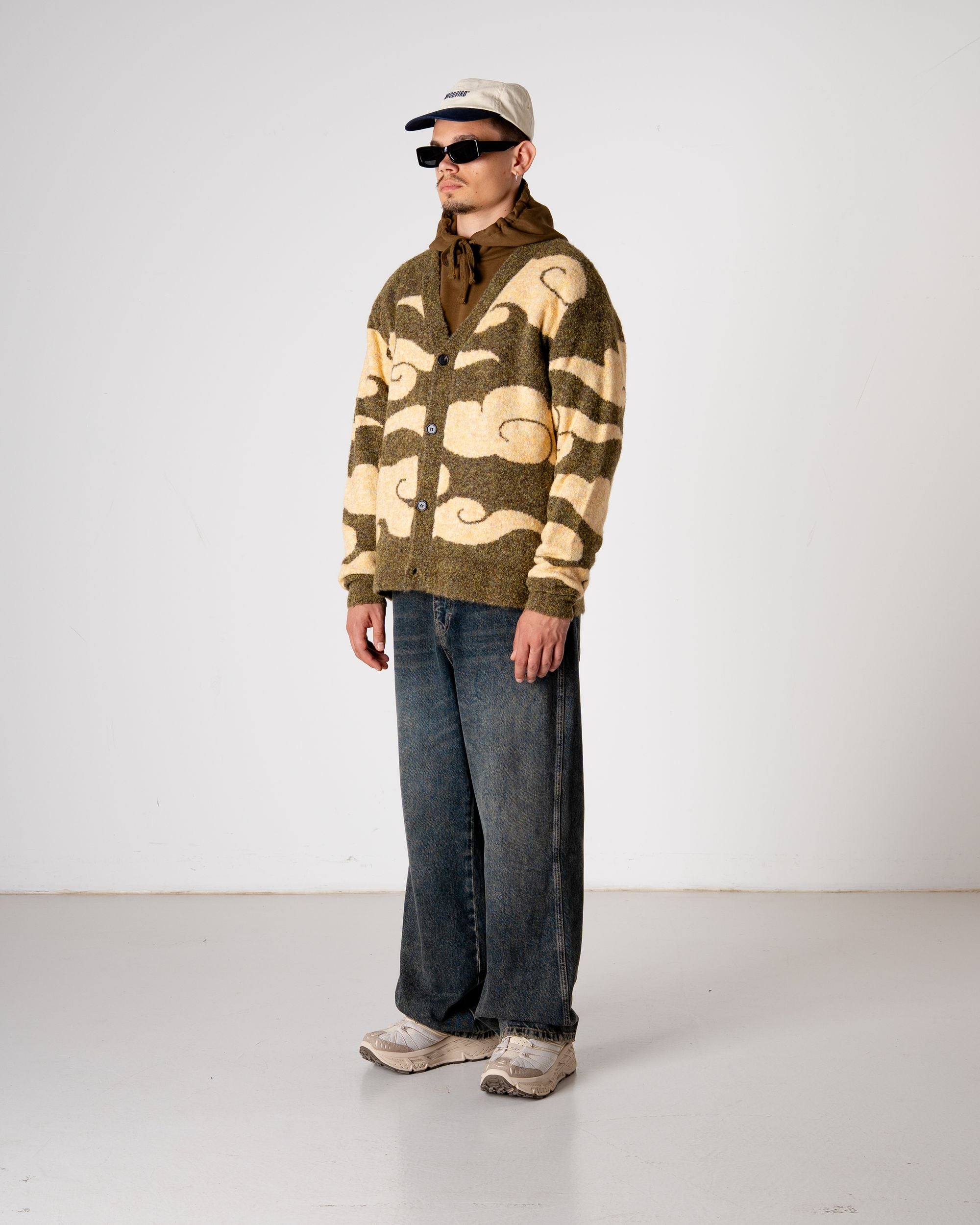 Woodbird WBKoon Cloud Cardigan Knits Dark Green