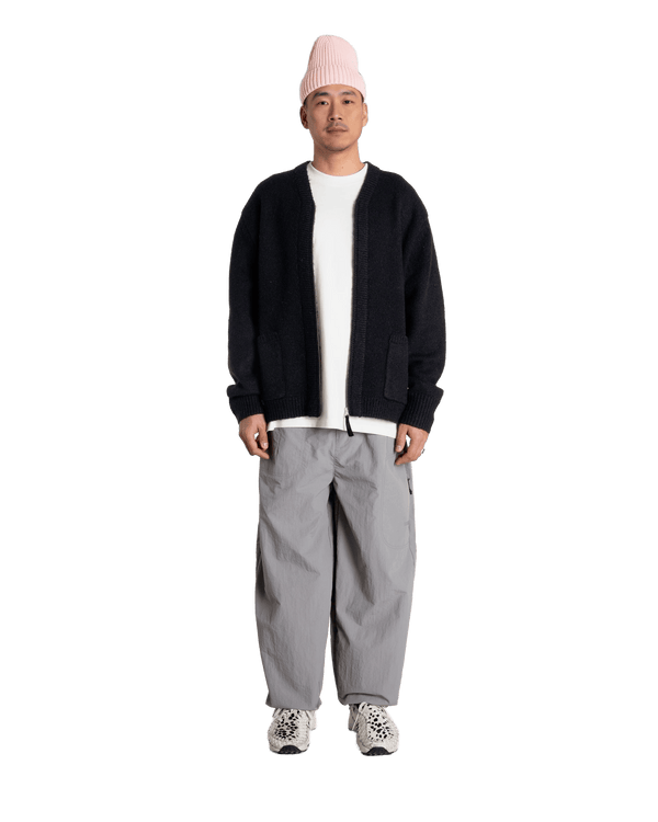 Woodbird WBKoon Zip Whole Cardigan Knits Black