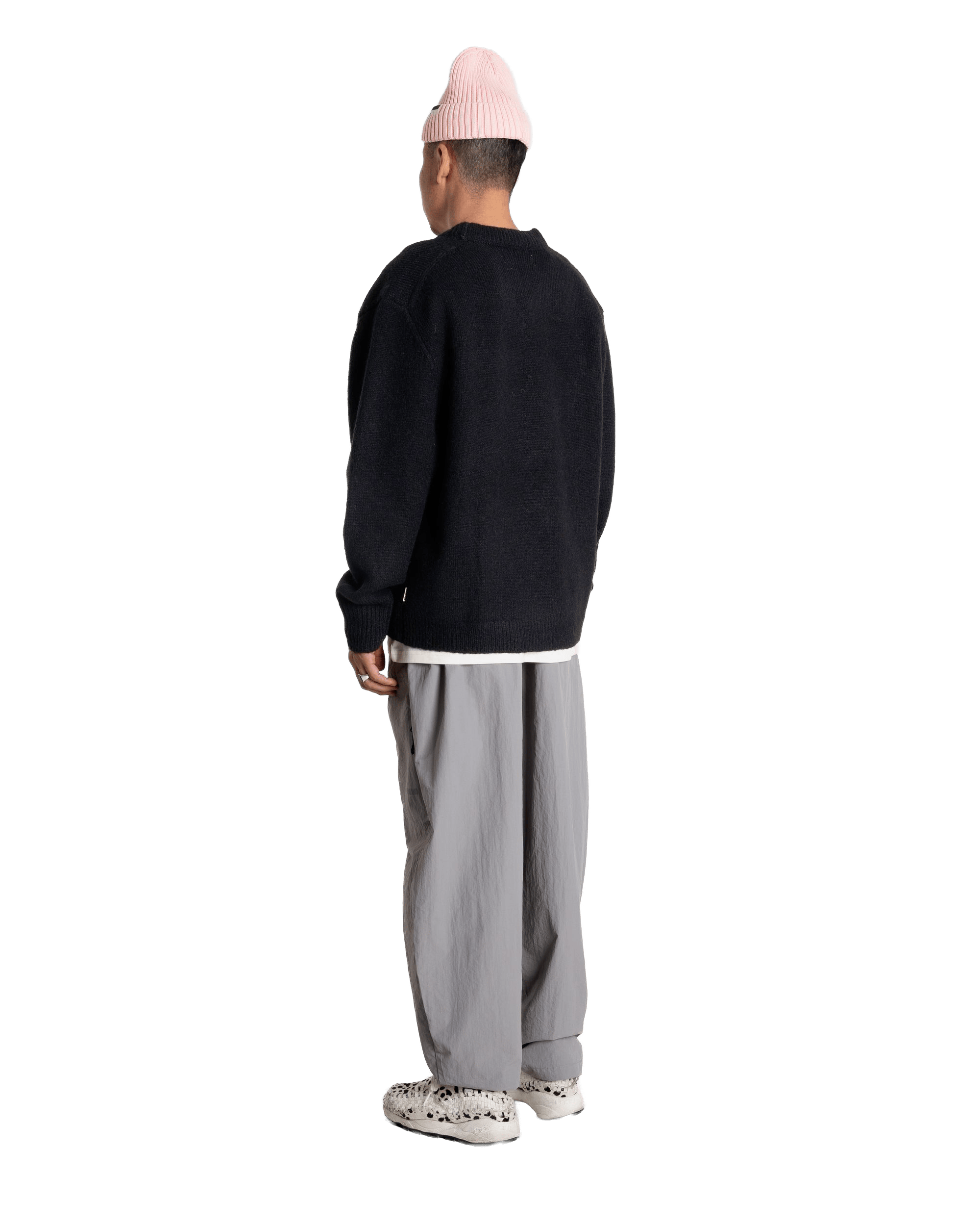 Woodbird WBKoon Zip Whole Cardigan Knits Black