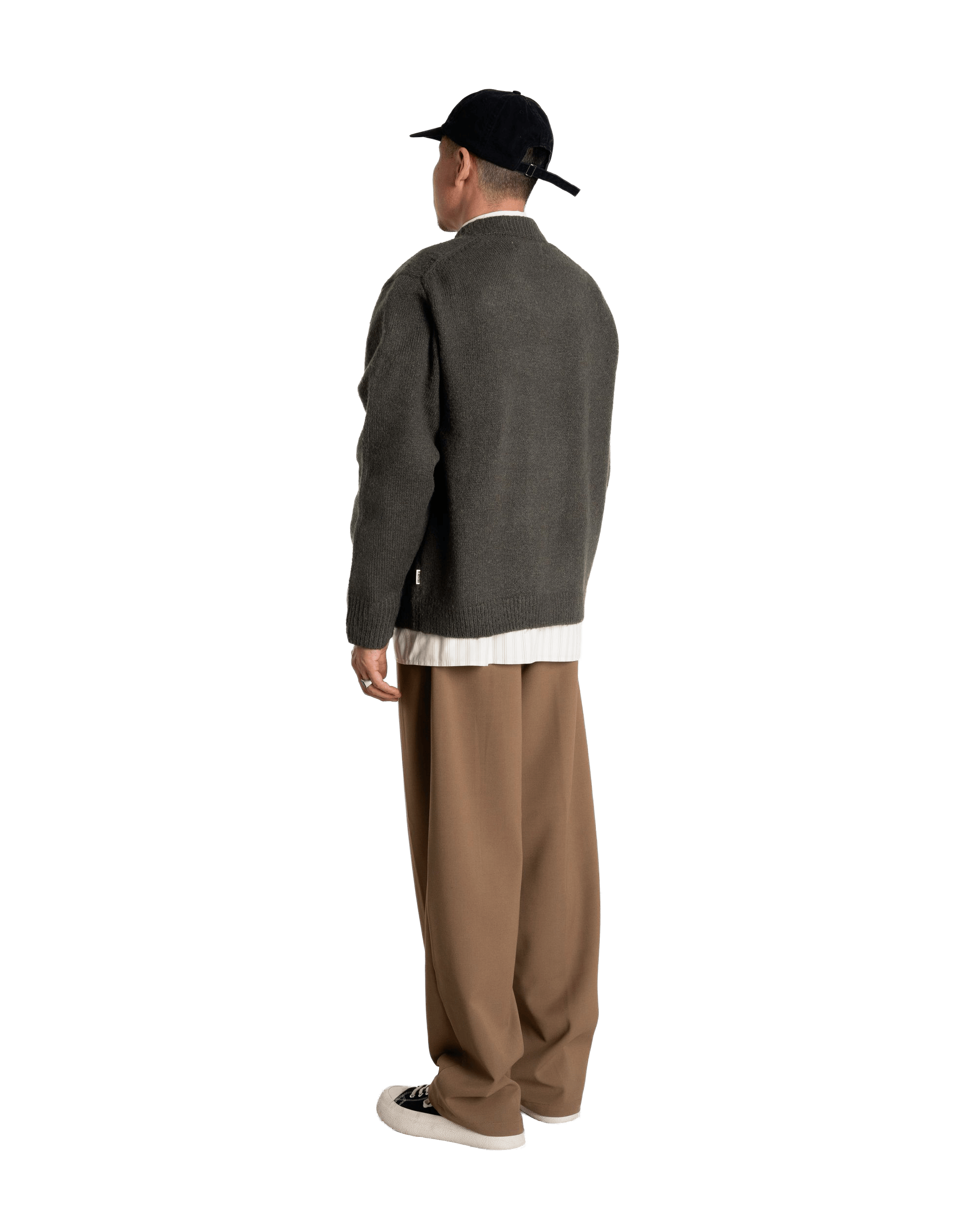 Woodbird WBKoon Zip Whole Cardigan Knits Medium Grey