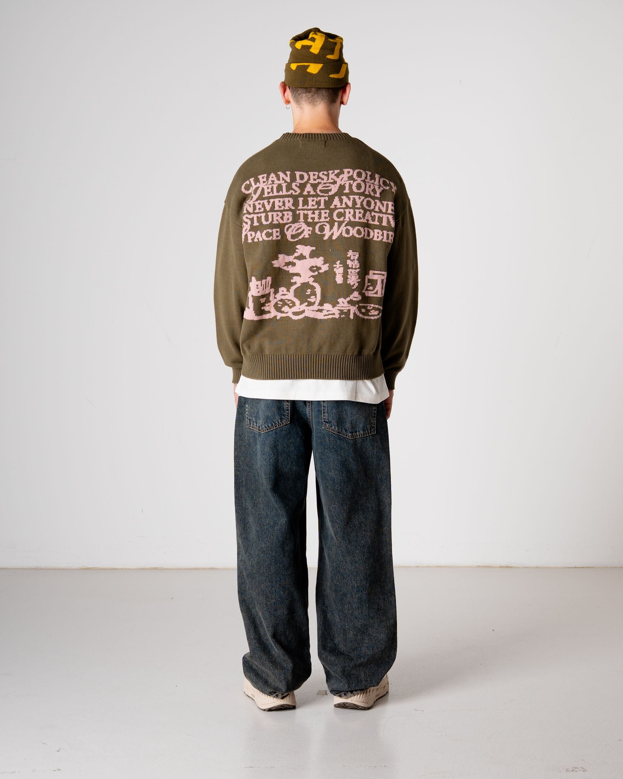 Woodbird WBKurt Art Crew Knits Dark Brown