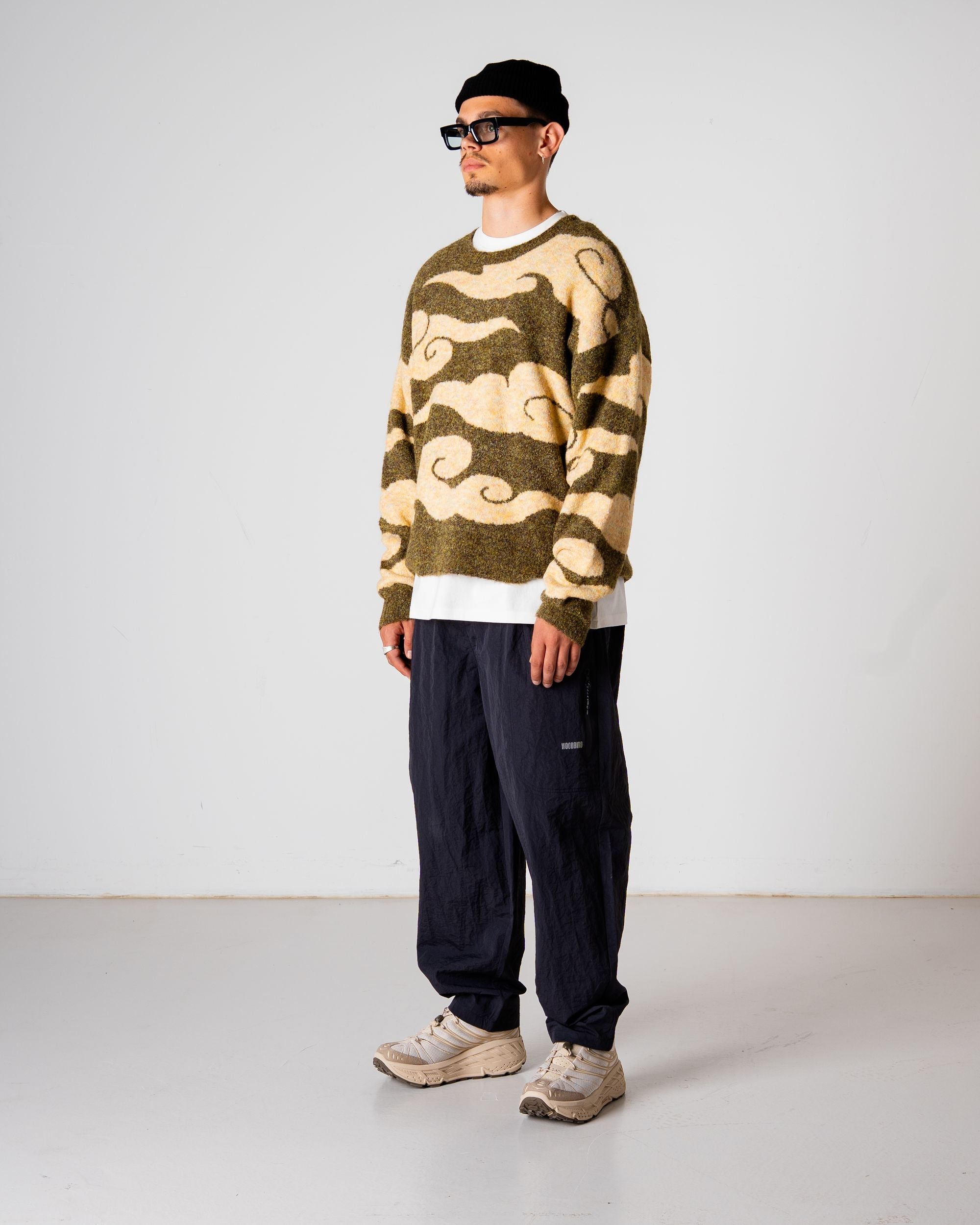 Woodbird WBKurt Cloud Crew Knits Dark Green