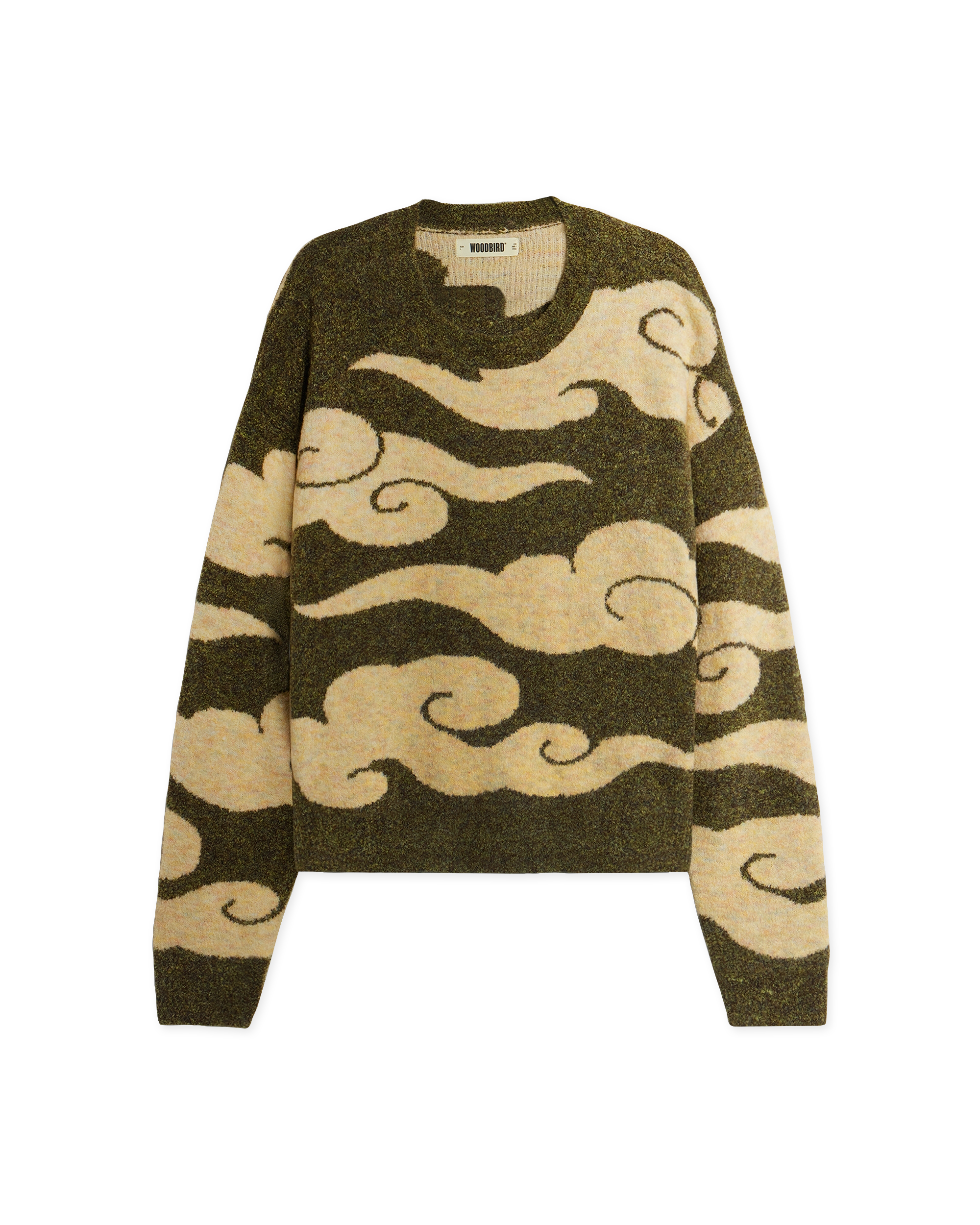 Woodbird WBKurt Cloud Crew Knits Dark Green