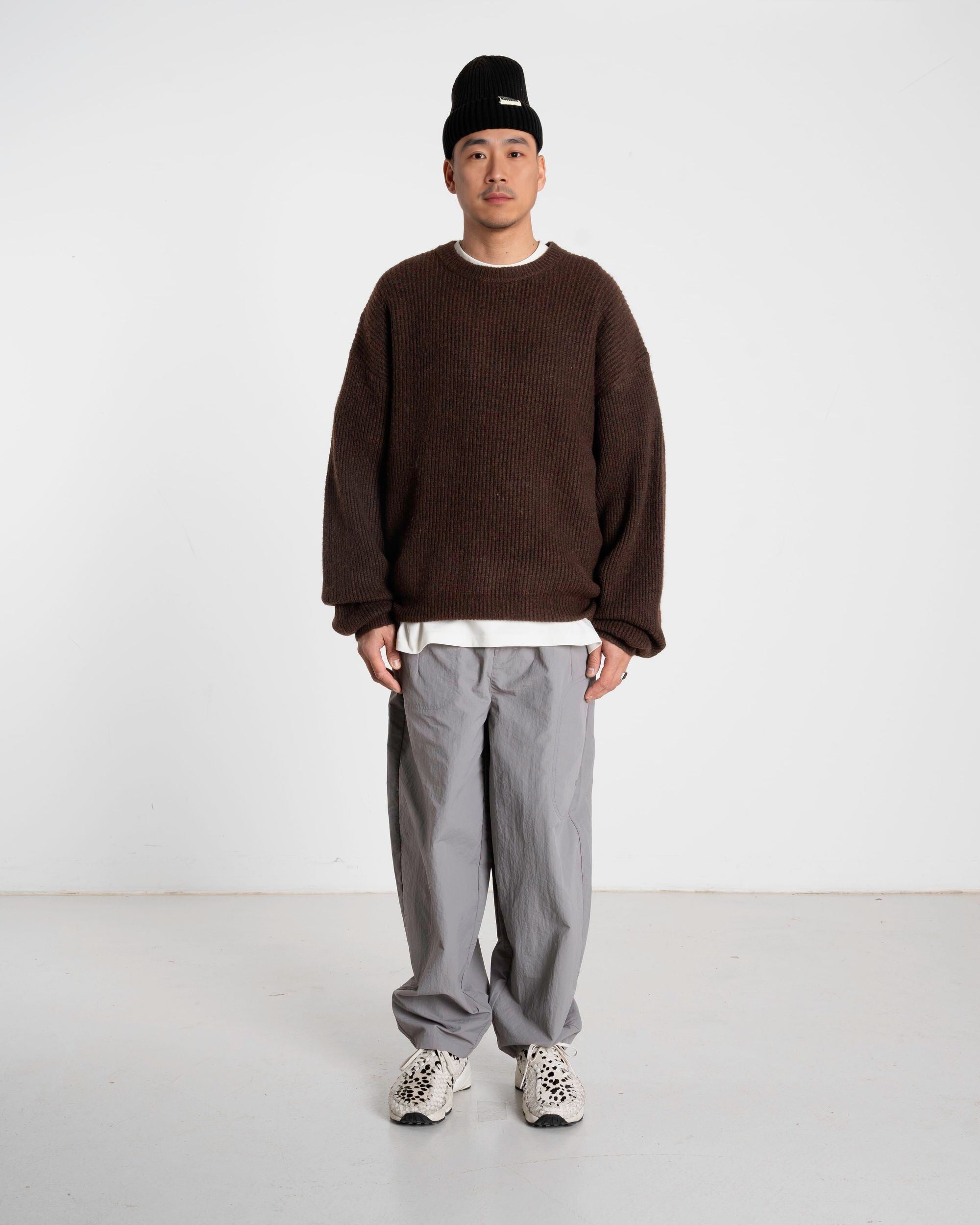 Woodbird WBKurt Fuzzy Knit Knits Brown