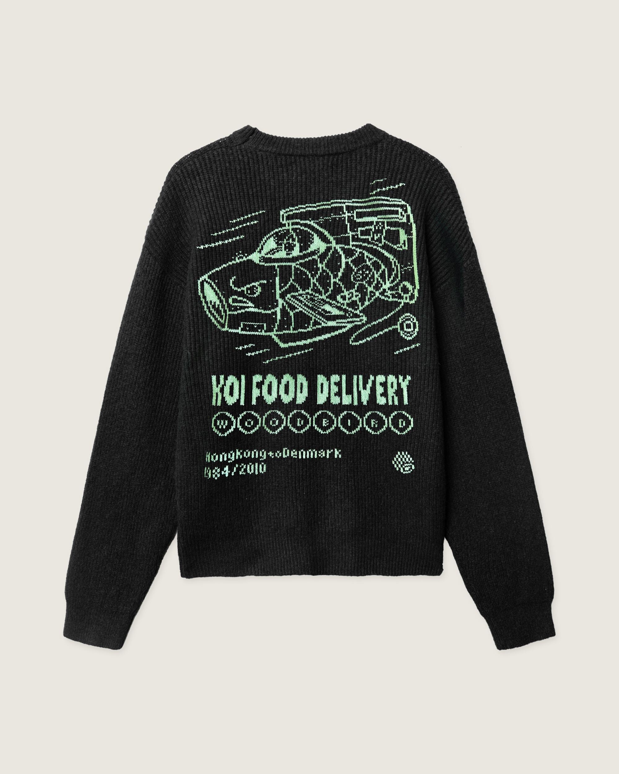 Woodbird WBKurt Koi Delivery Crew Knits Black