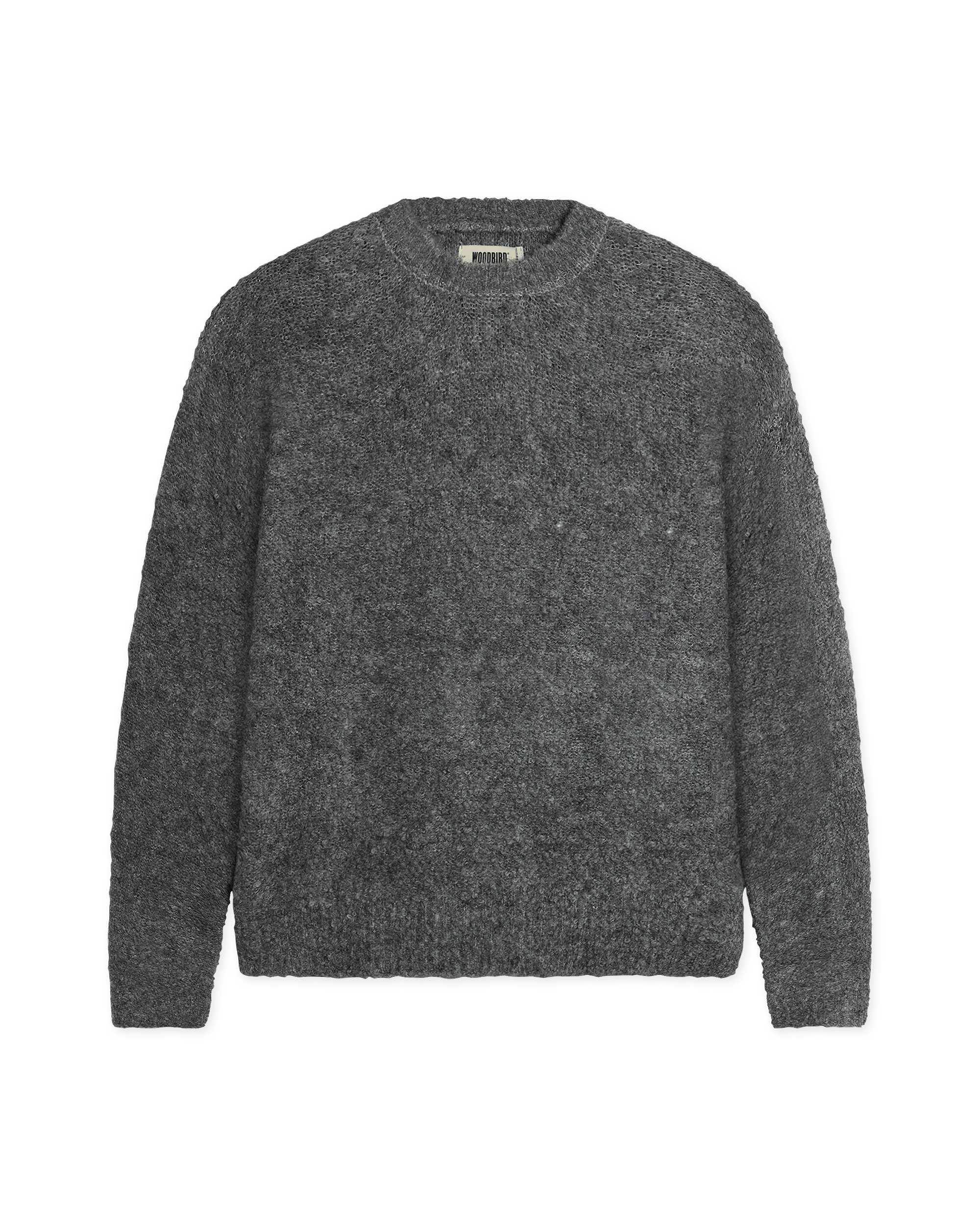 Woodbird WBKurt Loop Crew Knits Asphalt