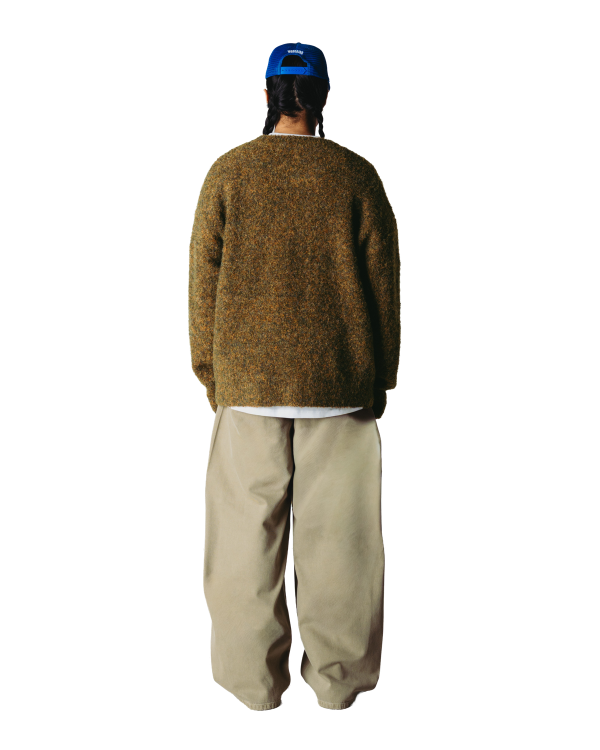 Woodbird WBKurt Loop Crew Knits Dark Olive