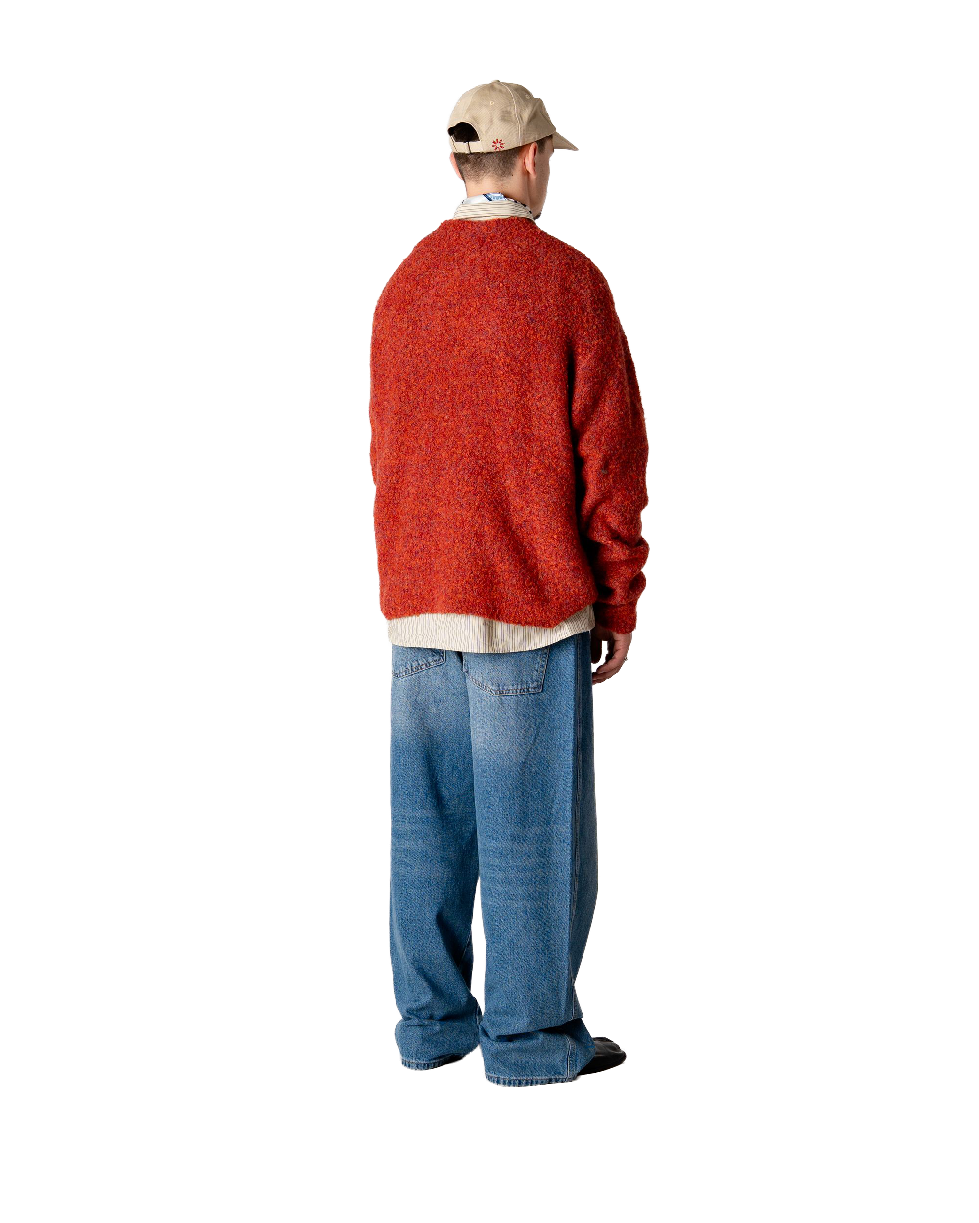 Woodbird WBKurt Loop Crew Knits Dark Red