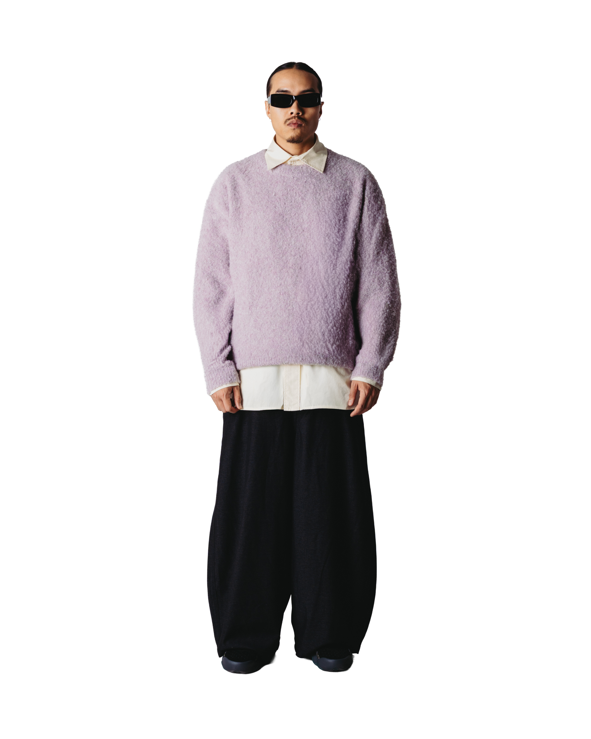 Woodbird WBKurt Loop Crew Knits Dusty Violet