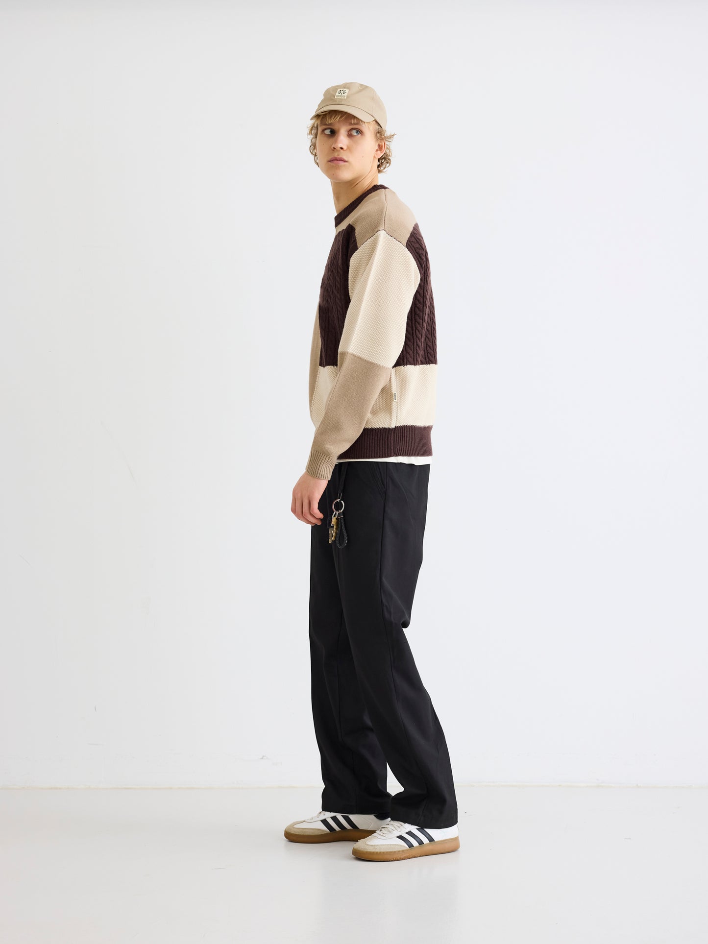 Woodbird WBKurt Patch Knit Knits Brown