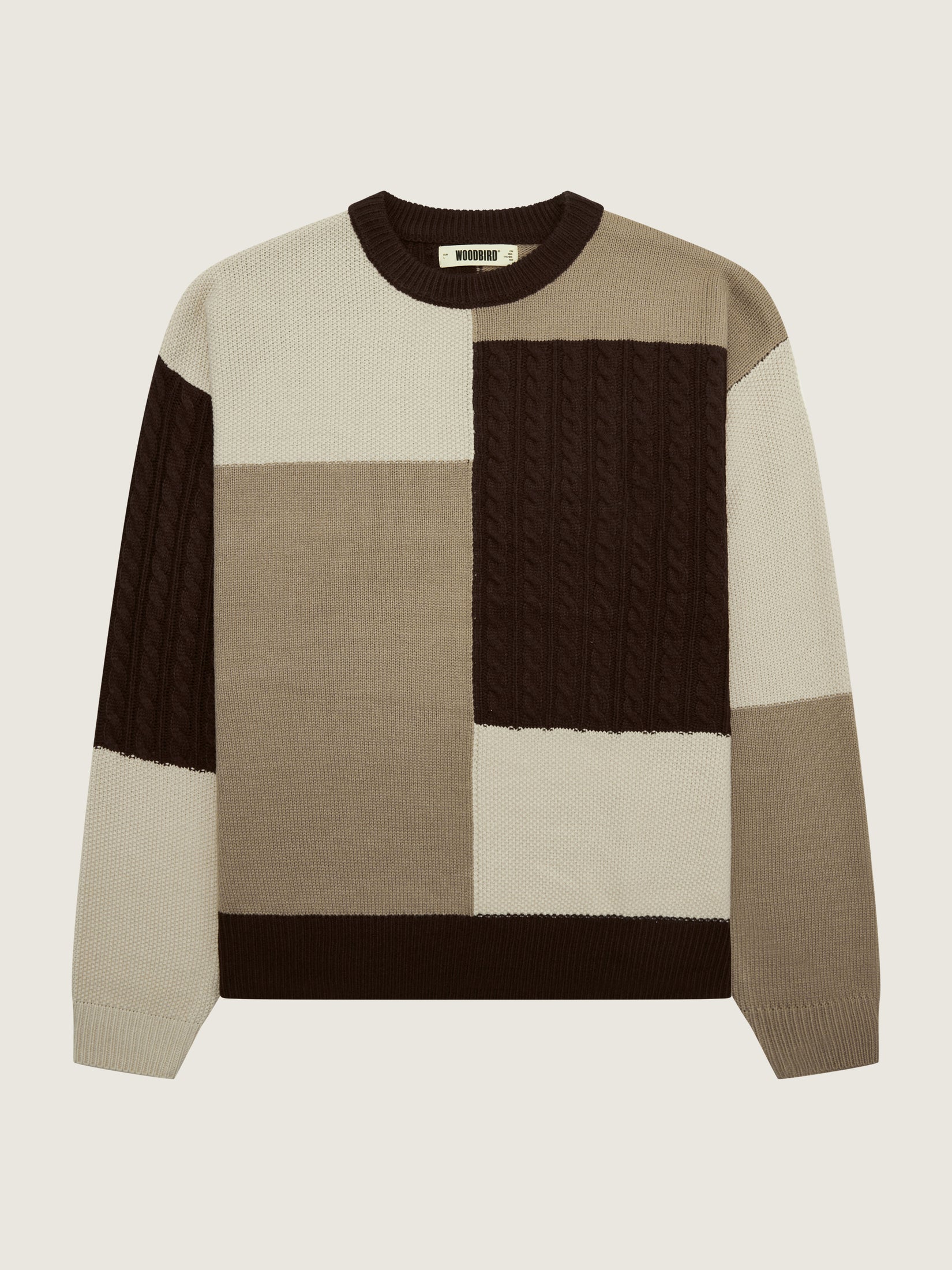 Woodbird WBKurt Patch Knit Knits Brown