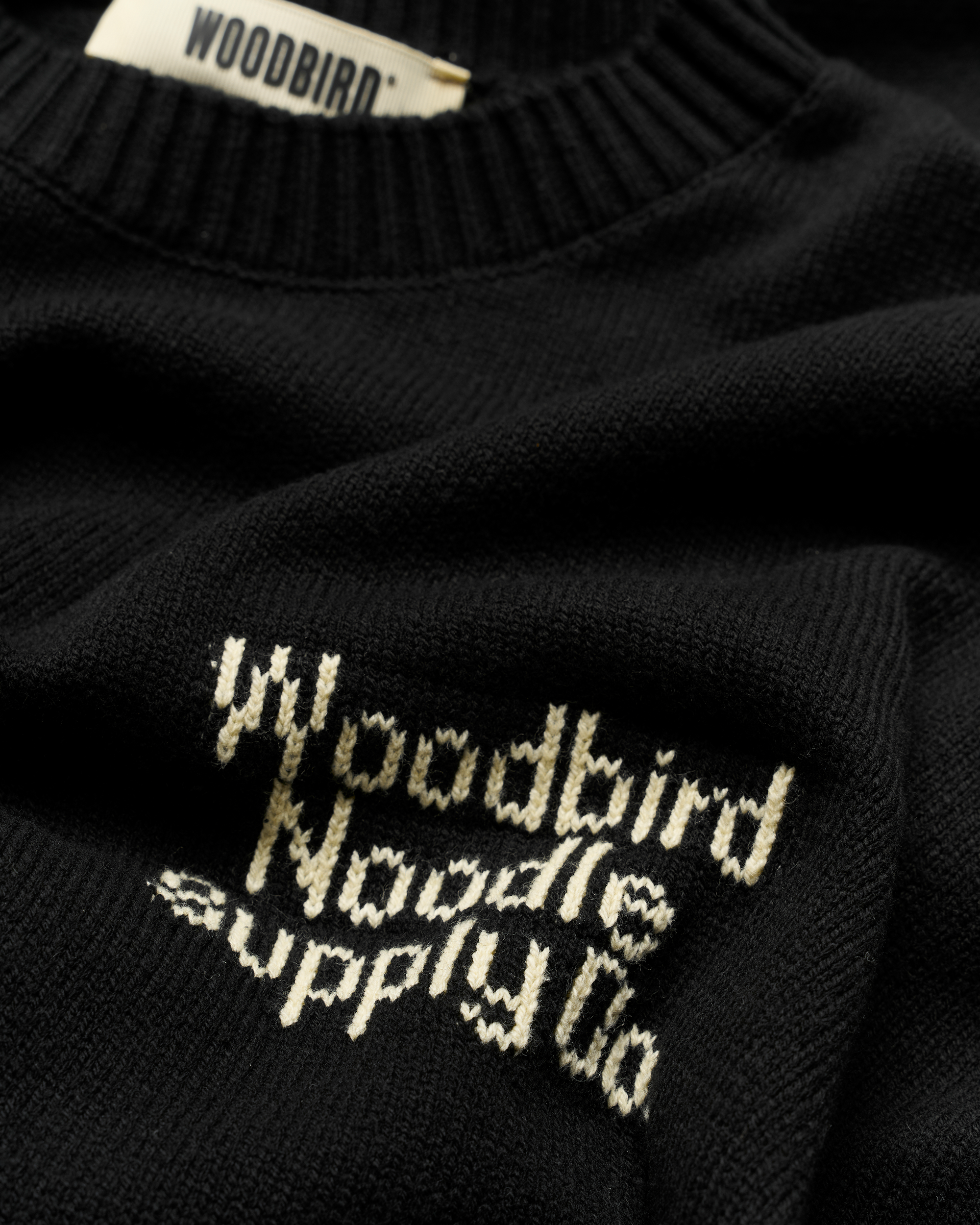 Woodbird WBKurt Supply Crew Knits Black