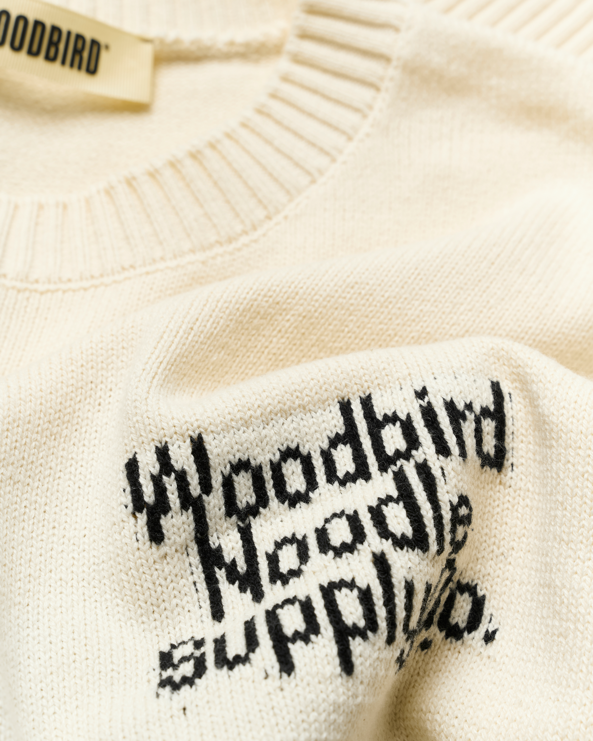 Woodbird WBKurt Supply Crew Knits Off White