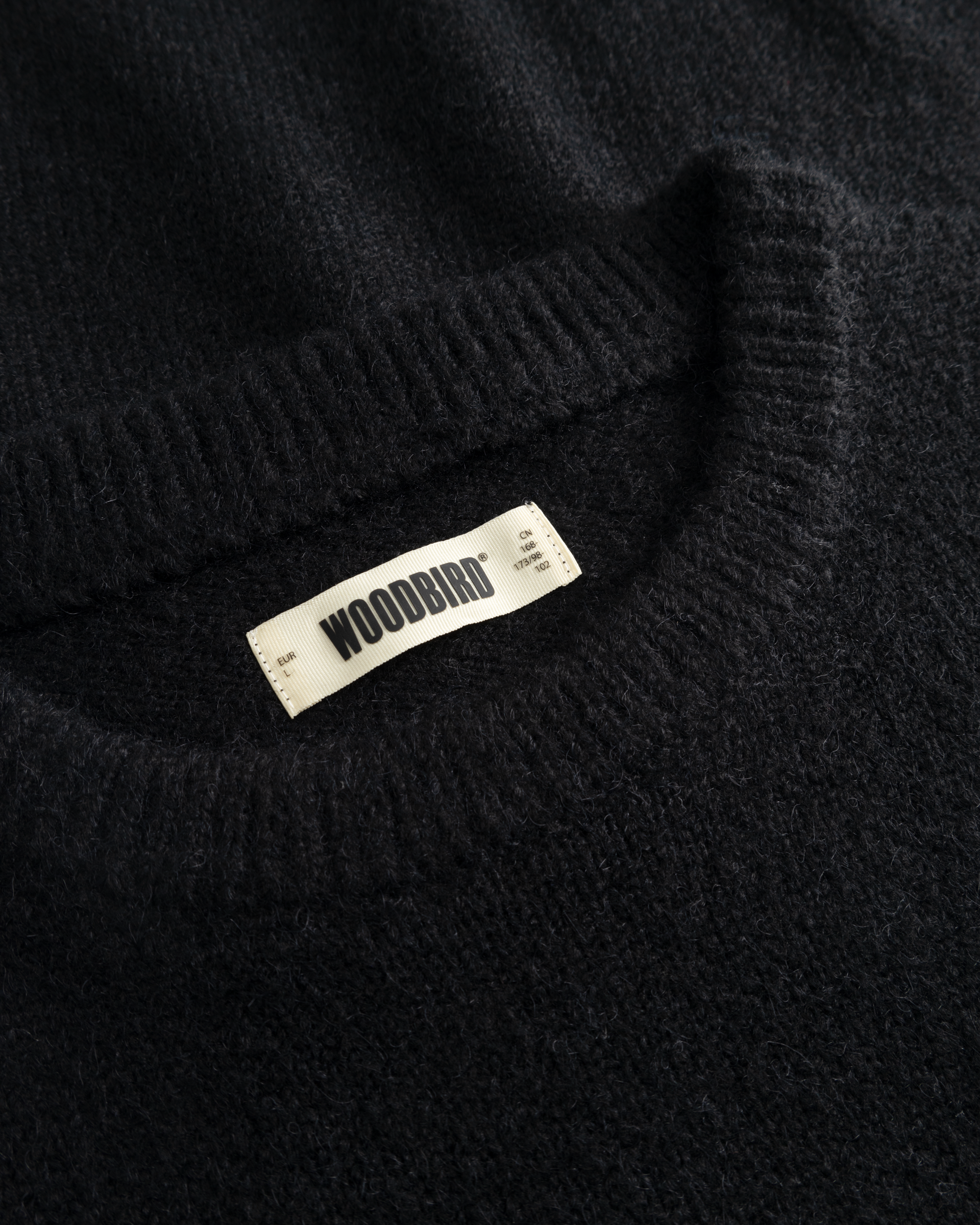 Woodbird WBKurt Whole Knit Knits Black