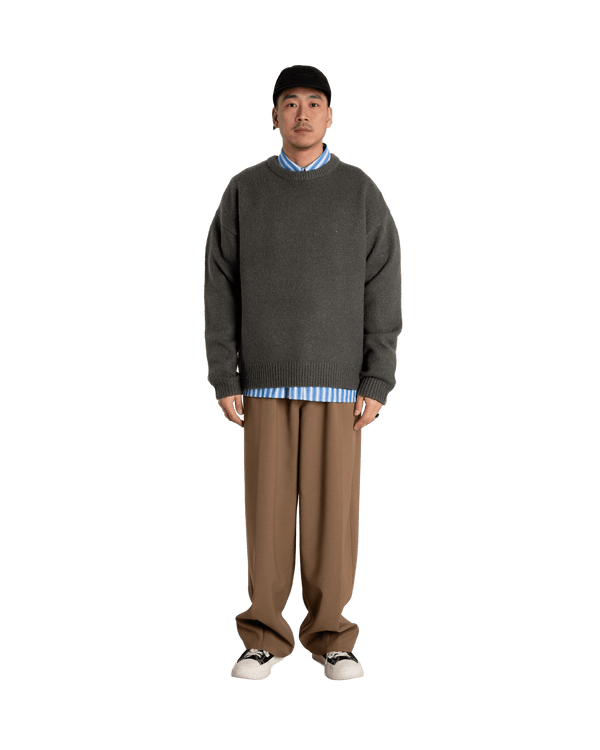 Woodbird WBKurt Whole Knit Knits Medium Grey