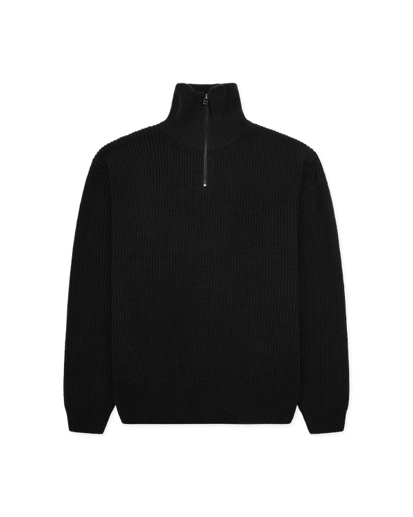 Woodbird WBLass Wool Half-Zip Knits Black