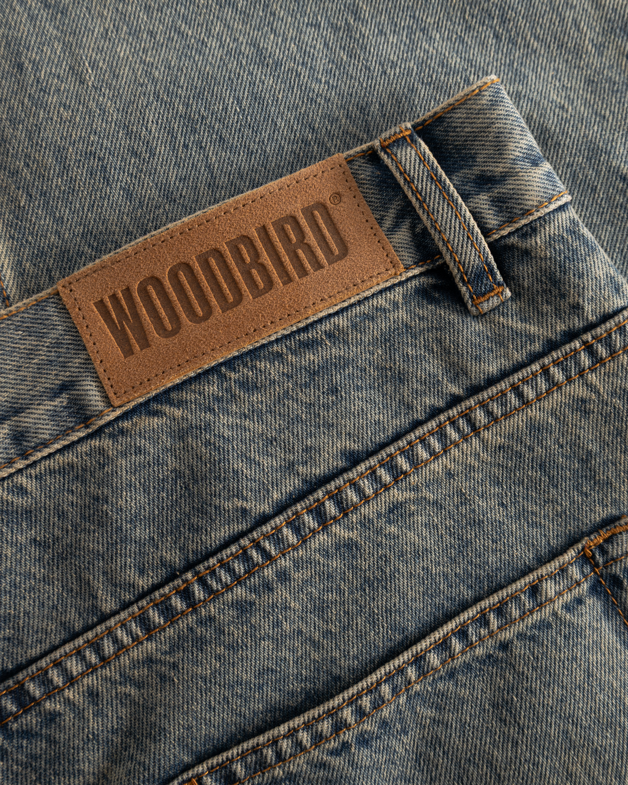 Woodbird WBLeroy Aged Jeans Jeans Dark Blue
