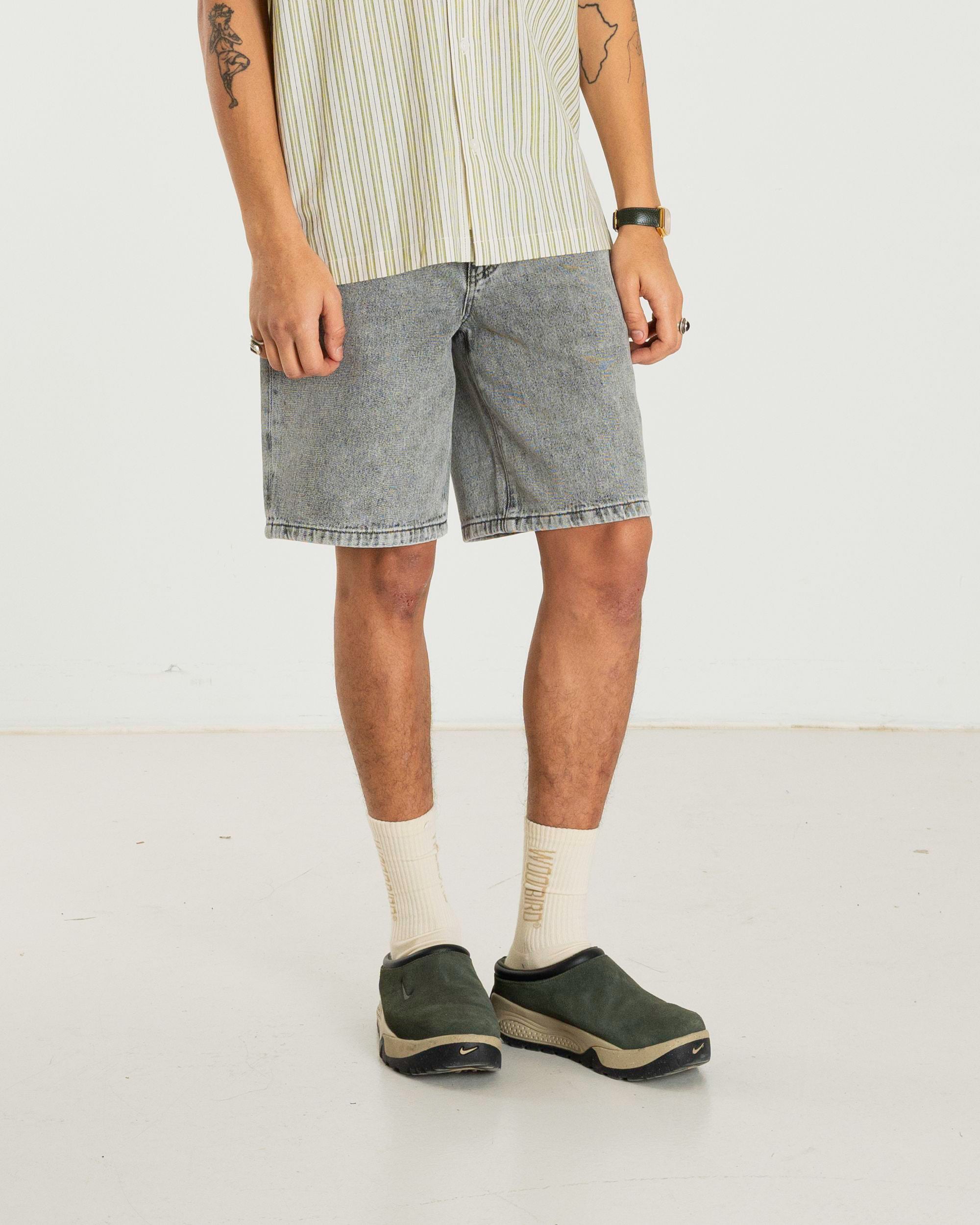 Woodbird WBLeroy Ash Grey Shorts Shorts Grey