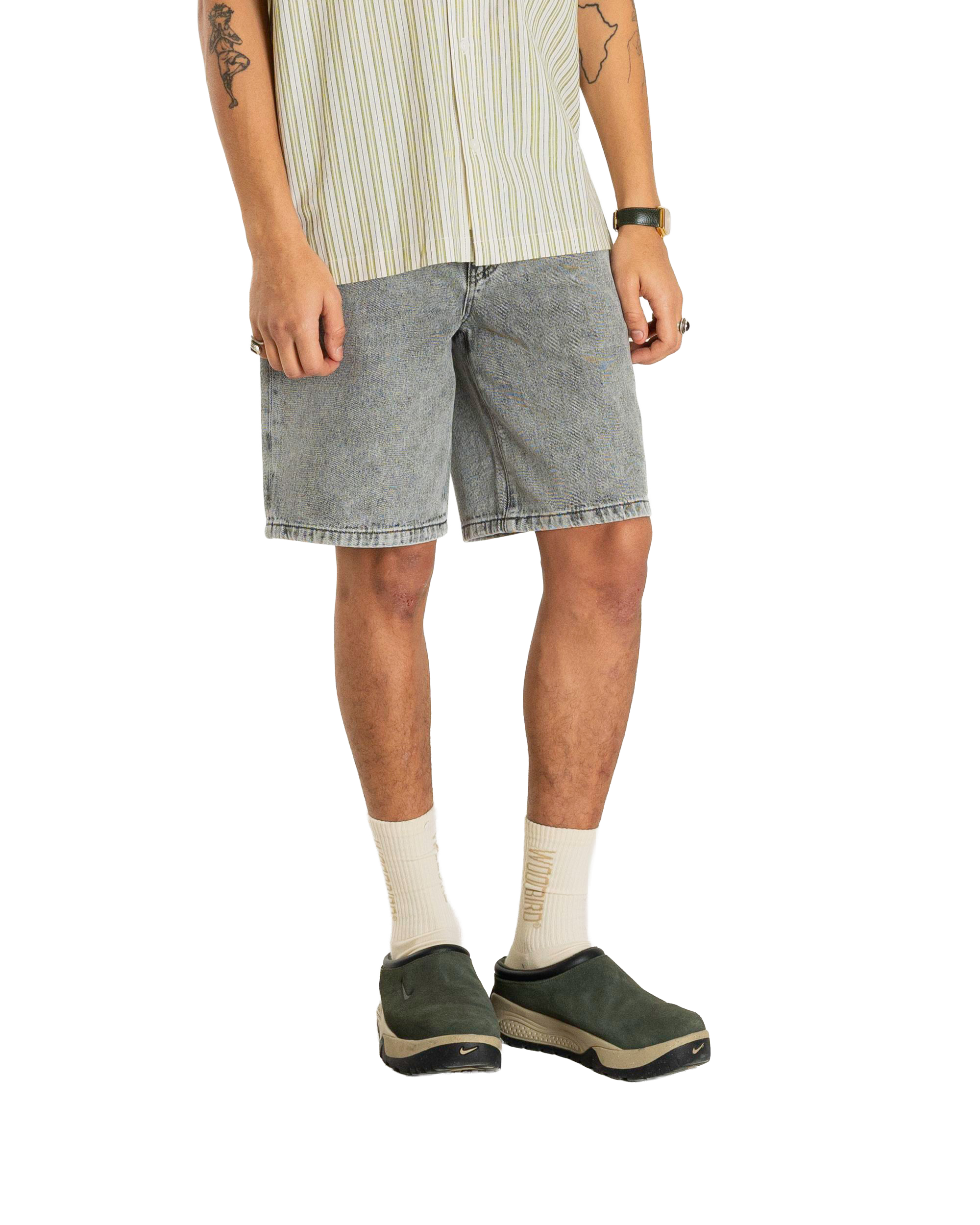 Woodbird WBLeroy Ash Grey Shorts Shorts Grey