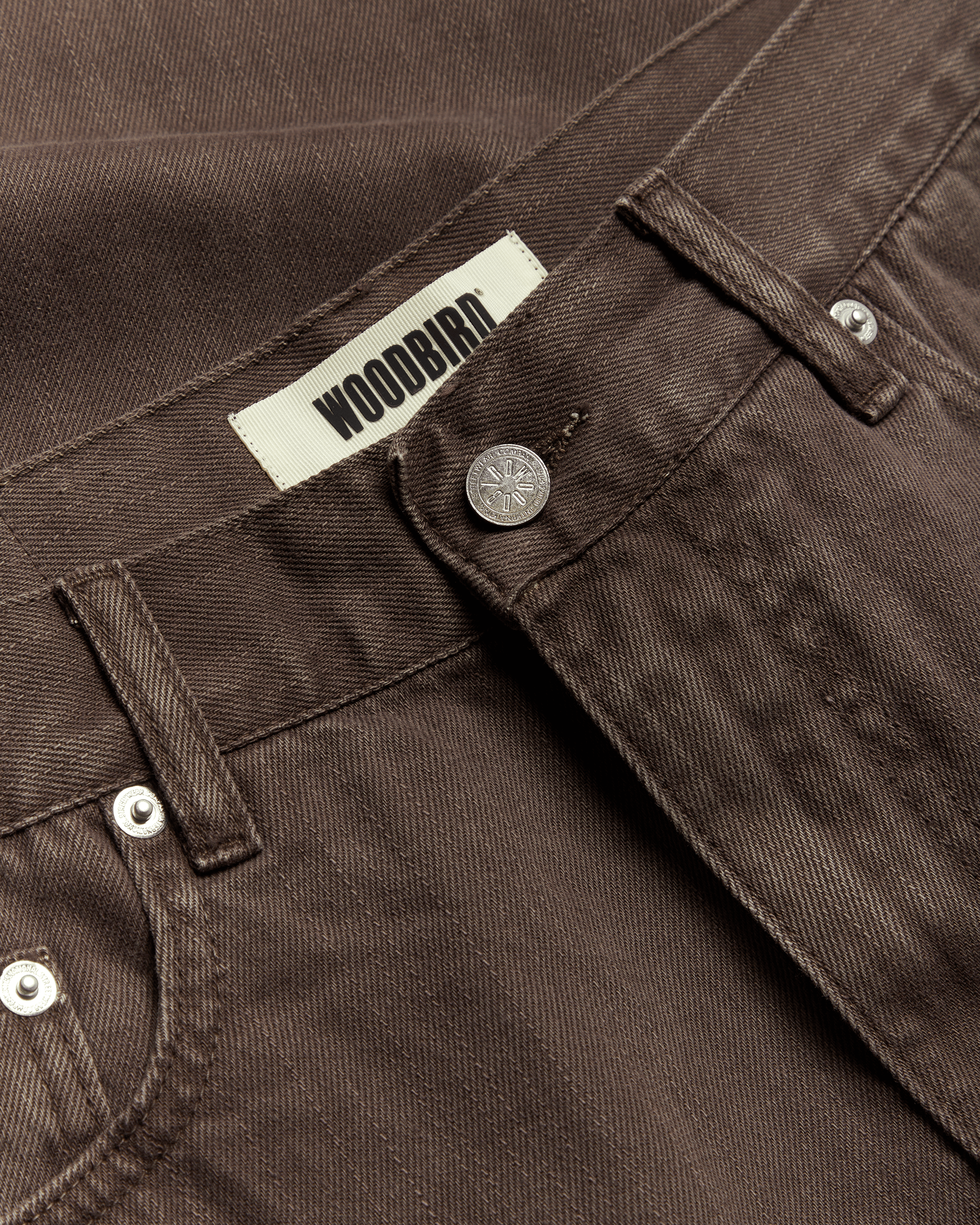 Woodbird WBLeroy Brown Jeans Jeans Washed Brown