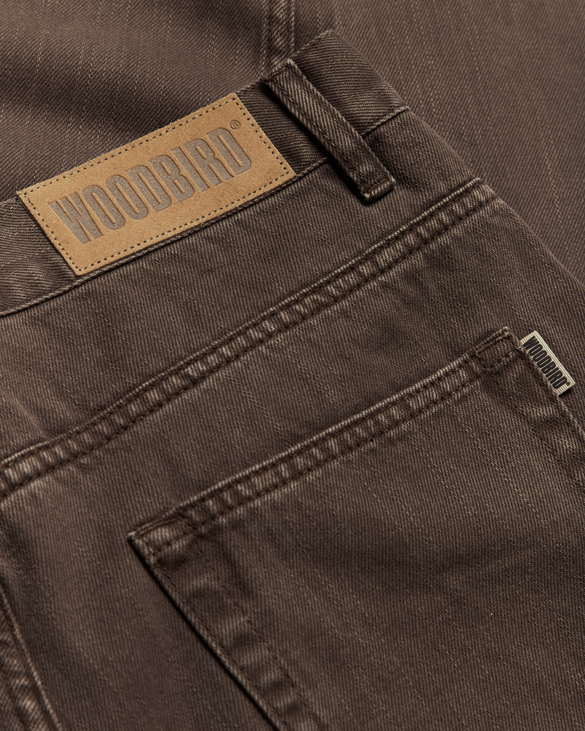 Woodbird WBLeroy Brown Jeans Jeans Washed Brown