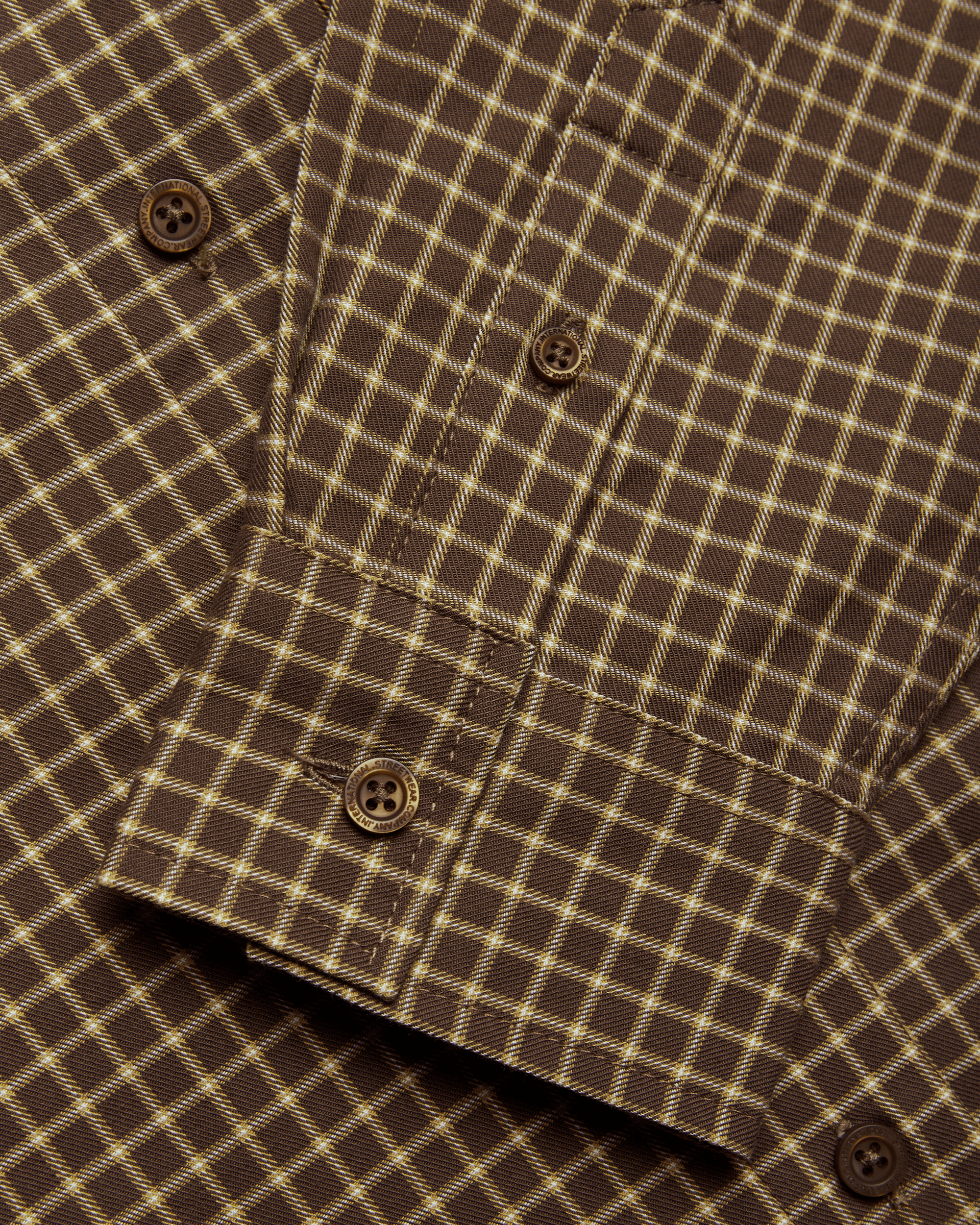 Woodbird Female WBLing Man Check Shirt Shirts Brown-Honey