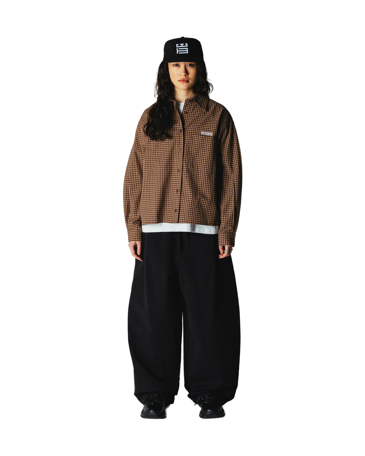 Woodbird Female WBLing Man Check Shirt Shirts Brown-Honey