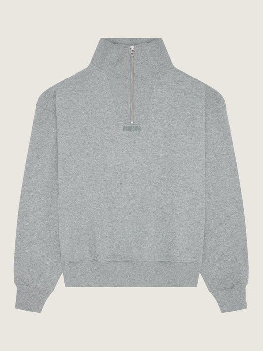 Woodbird Female WBLok Base Half Zip Sweats Light Grey Melange