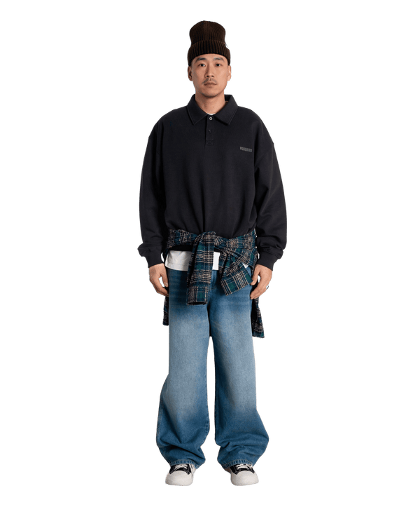 Woodbird WBLoke Base Polo Sweats Black