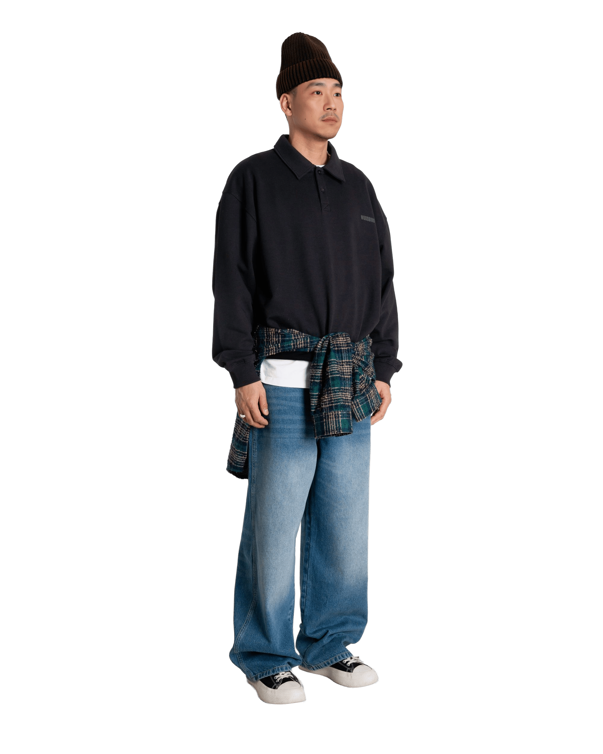 Woodbird WBLoke Base Polo Sweats Black