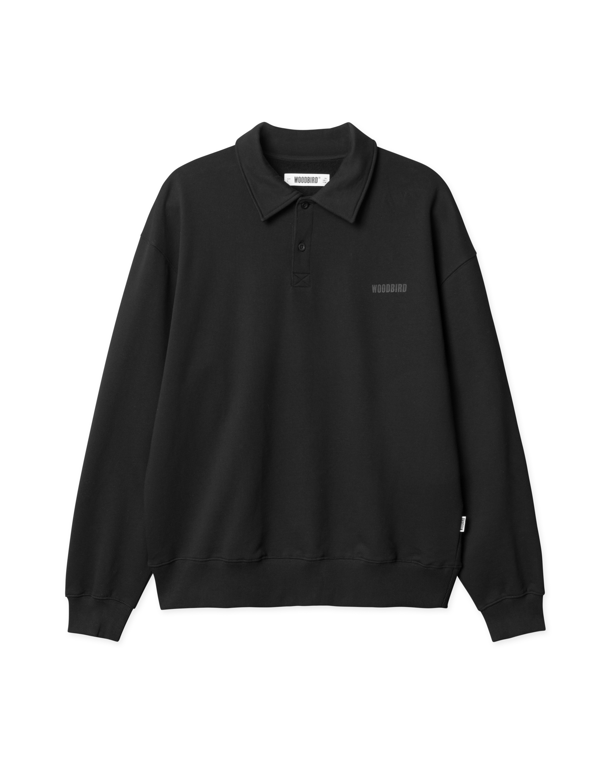 Woodbird WBLoke Base Polo Sweats Black