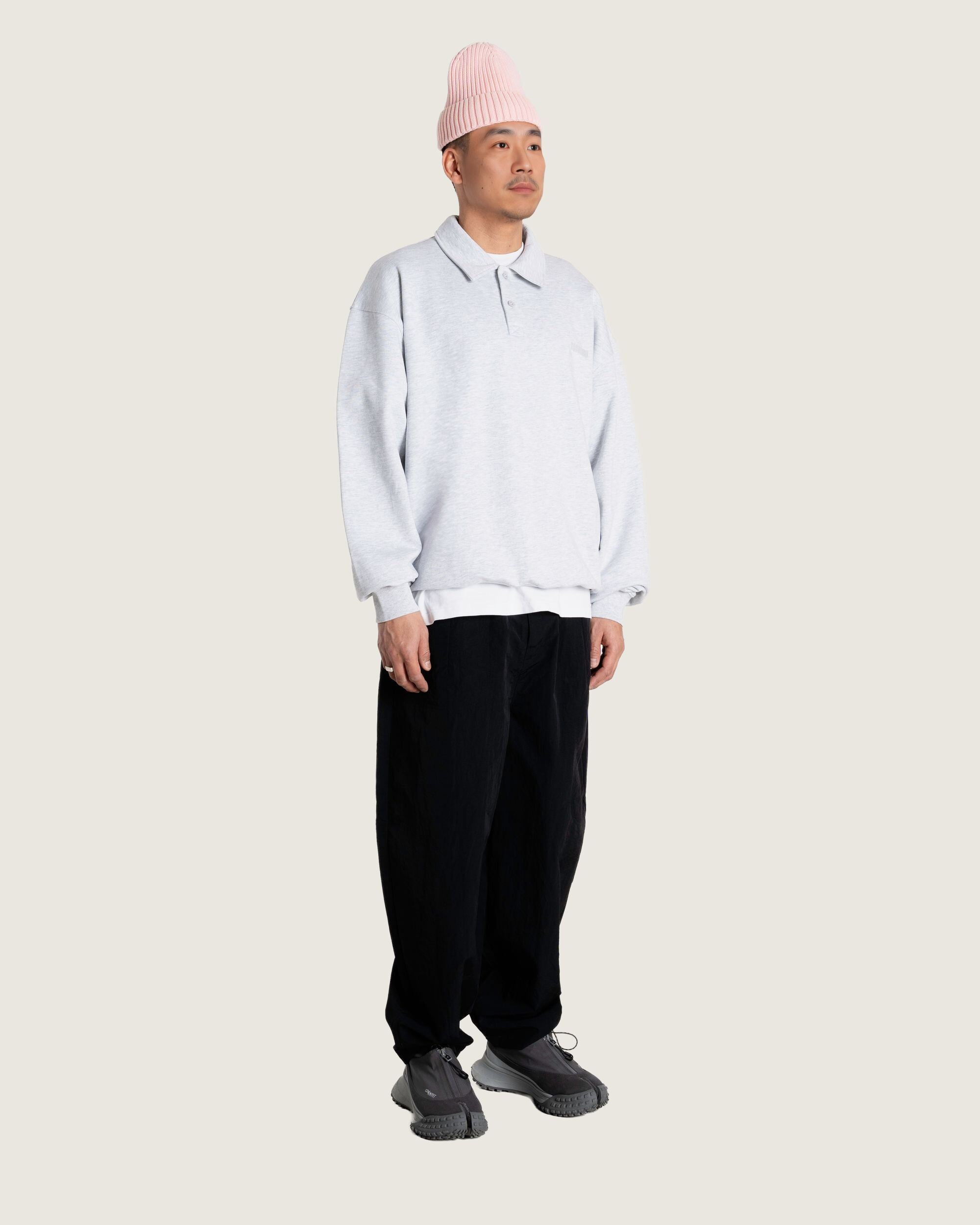 Woodbird WBLoke Base Polo Sweats Grey Melange