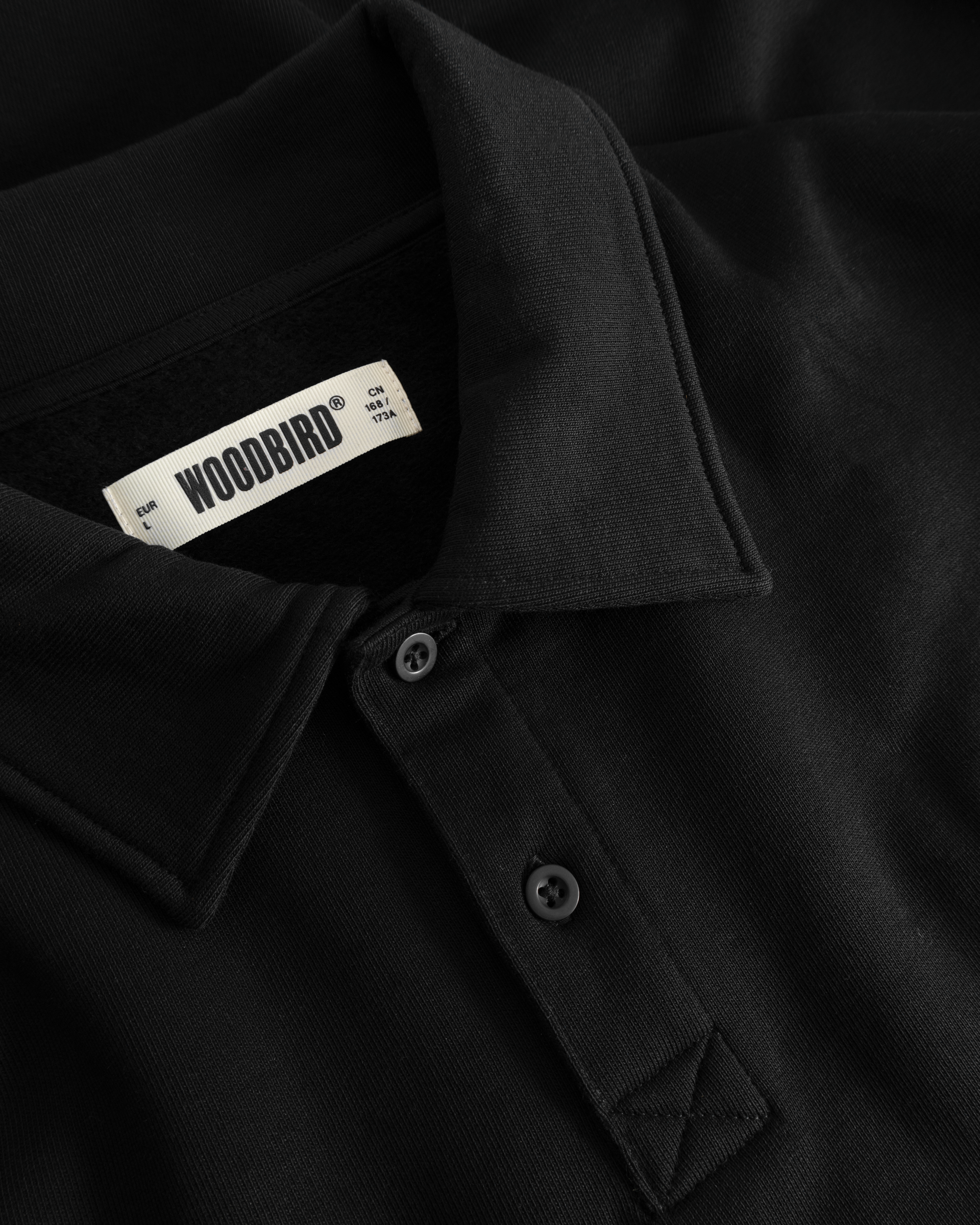 Woodbird WBLoke Base Polo Sweats Black