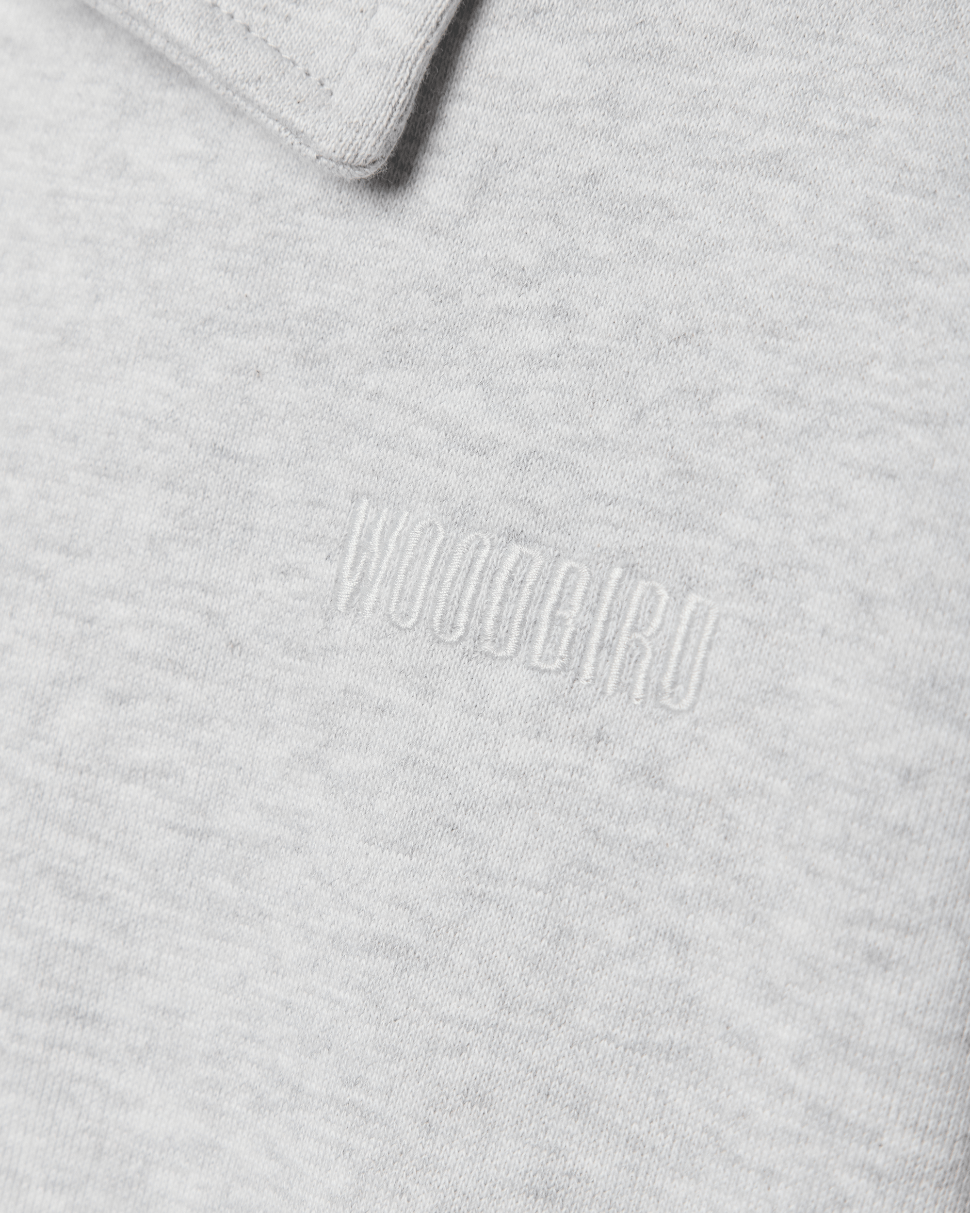 Woodbird WBLoke Base Polo Sweats Grey Melange