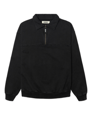 Woodbird WBLoke Washed Zip Polo Sweats Black