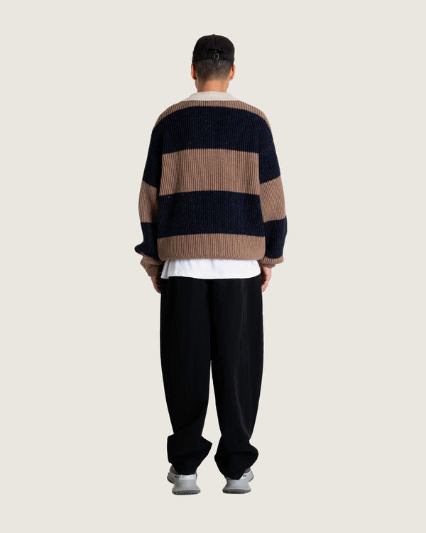 Woodbird WBLotu Striped Polo Knits Navy Striped