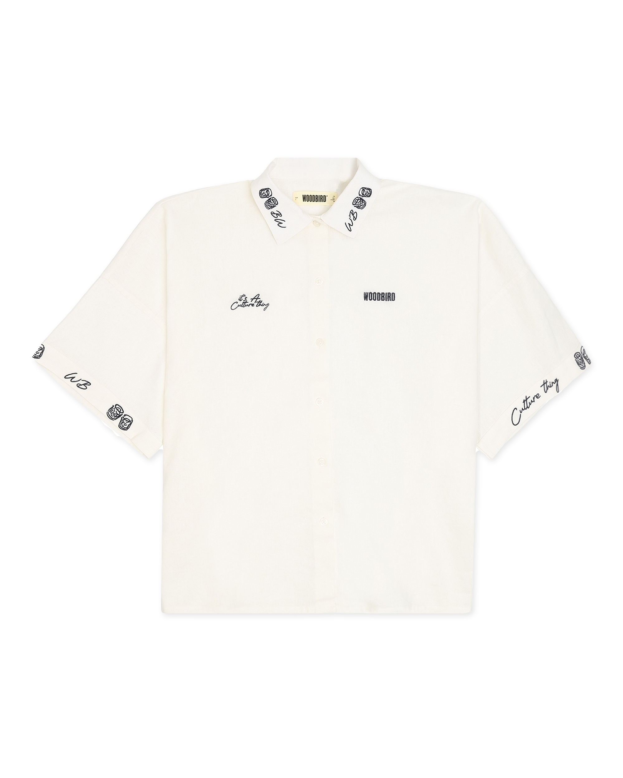Woodbird Female WBLuna Embroid Shirt Shirts Off White