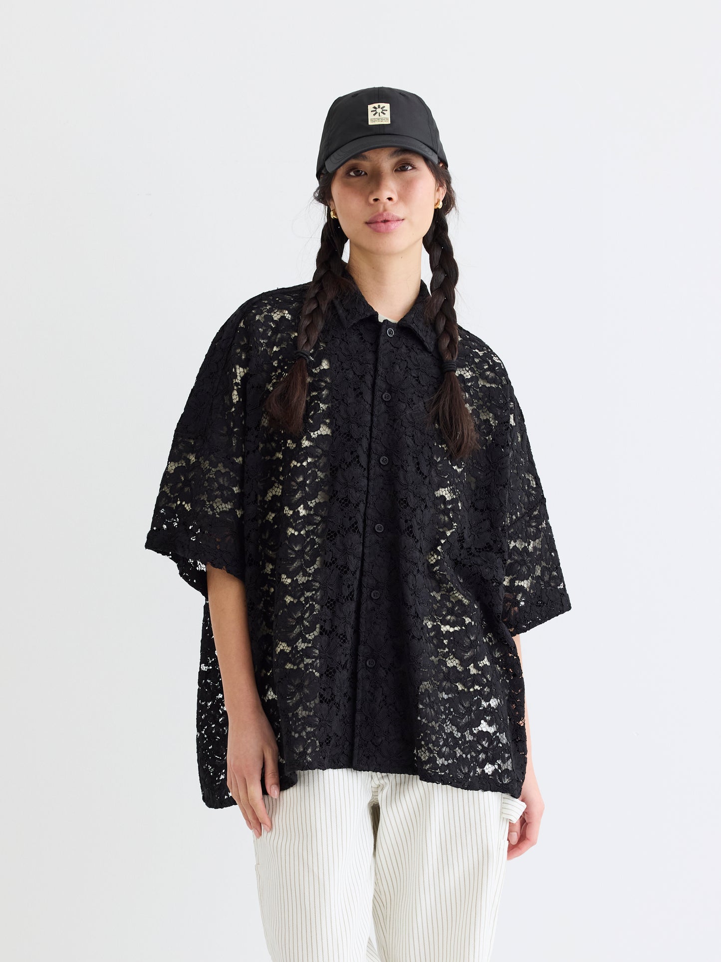 Woodbird Female WBLuna Flower Shirt Shirts Black