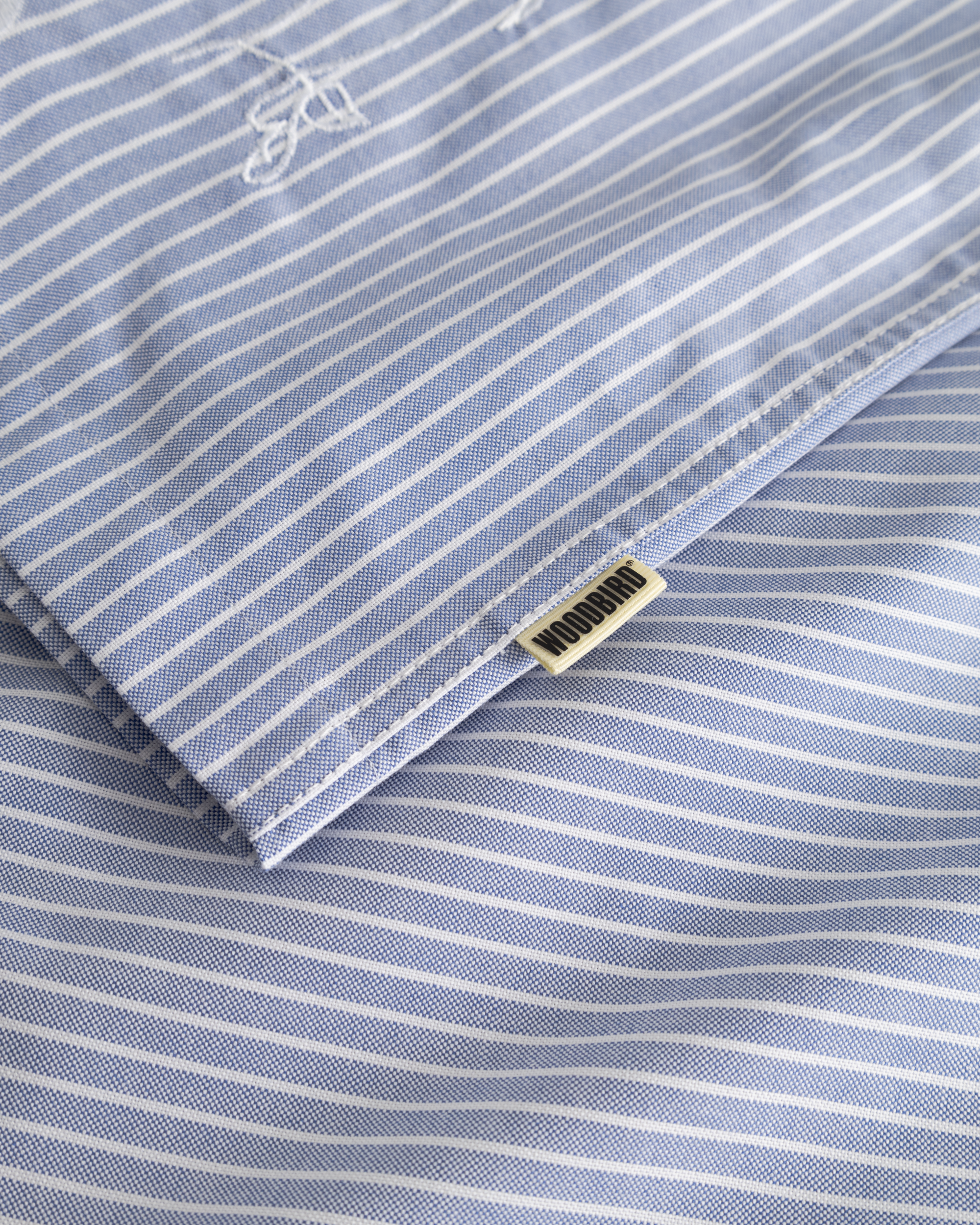 Woodbird Female WBLuna Ox Flower Shirt Shirts Blue Stripe